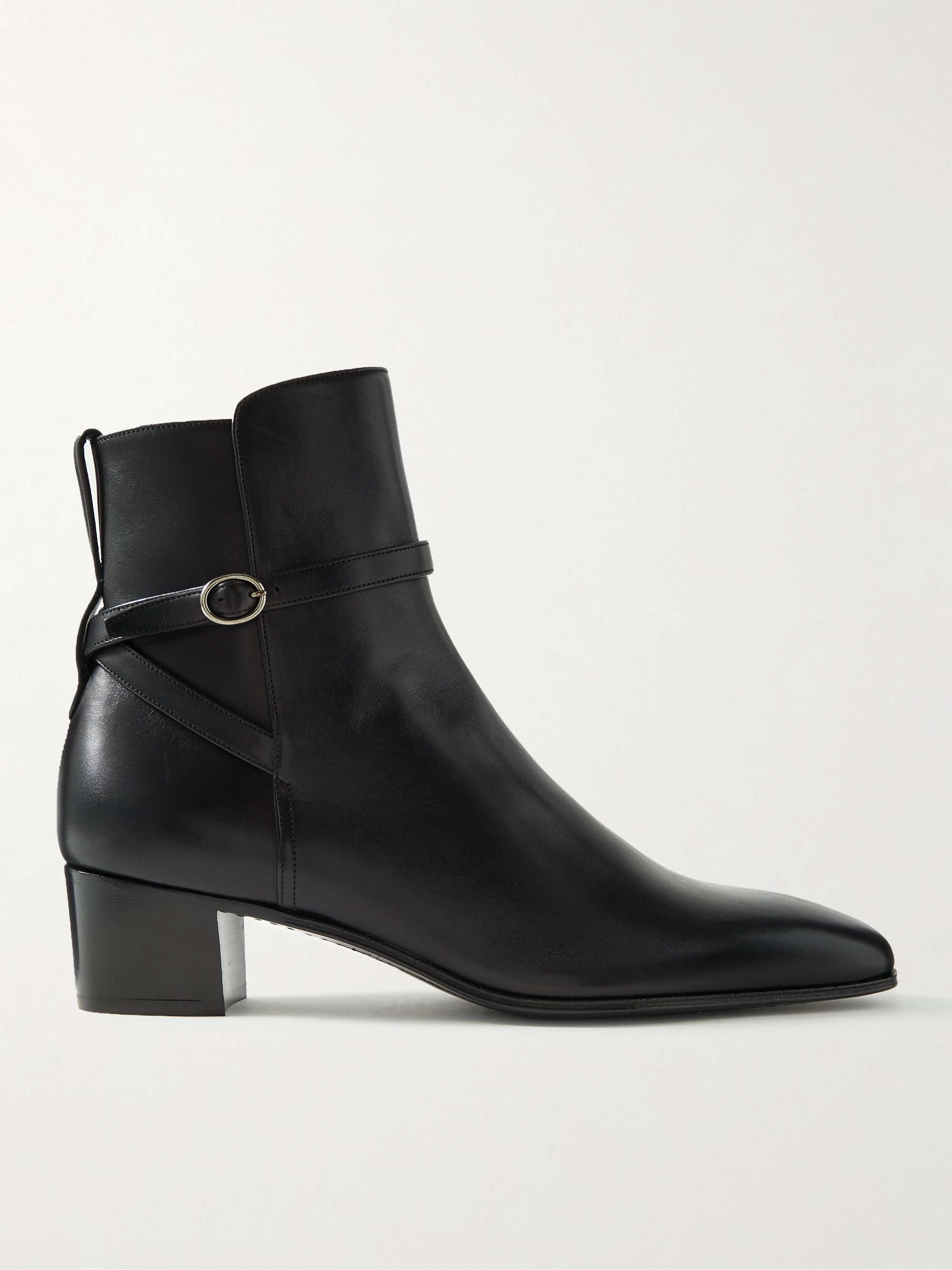 SAINT LAURENT Terry Jodhpur Leather Boots for Men | MR PORTER