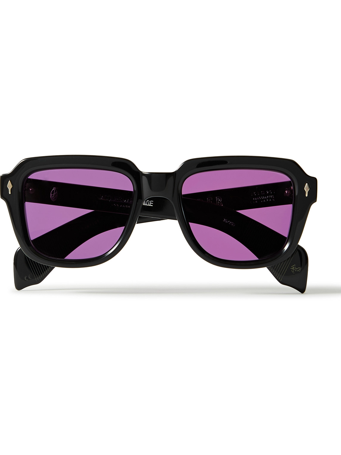 Jacques Marie Mage Hopper Taos Square-frame Acetate Sunglasses In Black