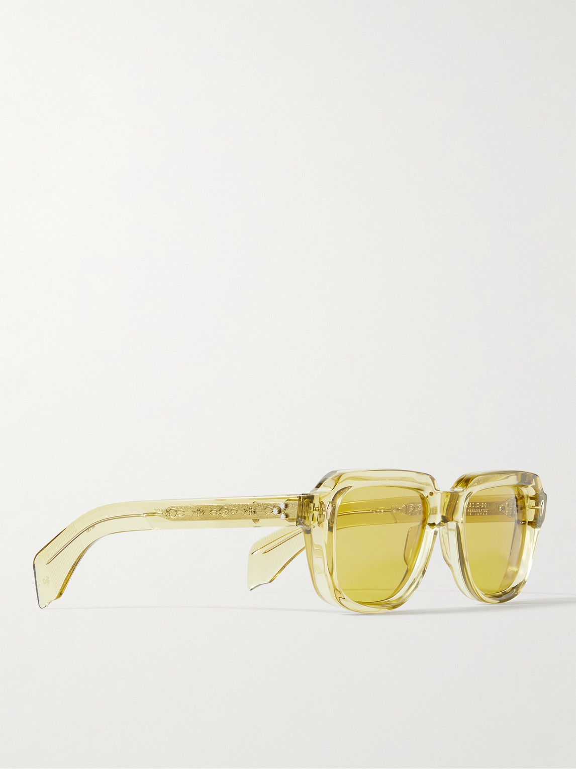 Shop Jacques Marie Mage Hopper Goods Taos Square-frame Acetate Sunglasses In Green