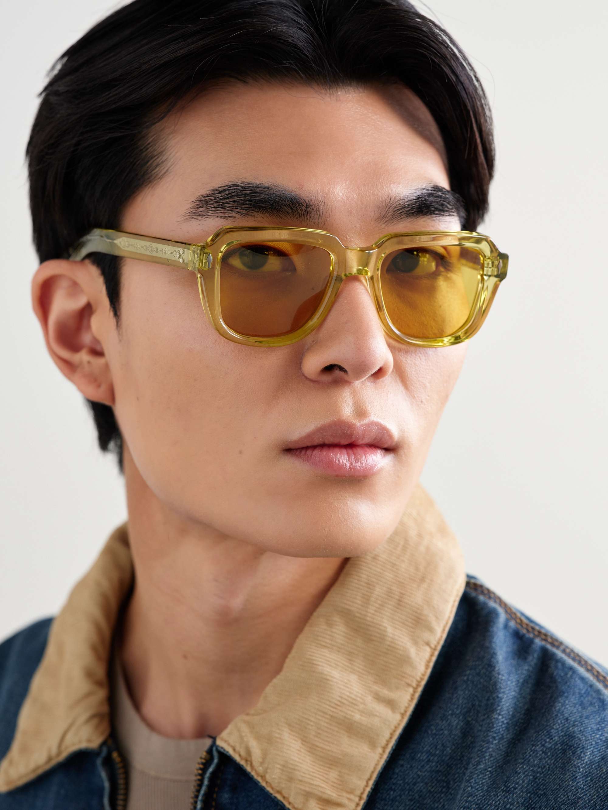 JACQUES MARIE MAGE + Hopper Goods Taos Square-Frame Acetate Sunglasses