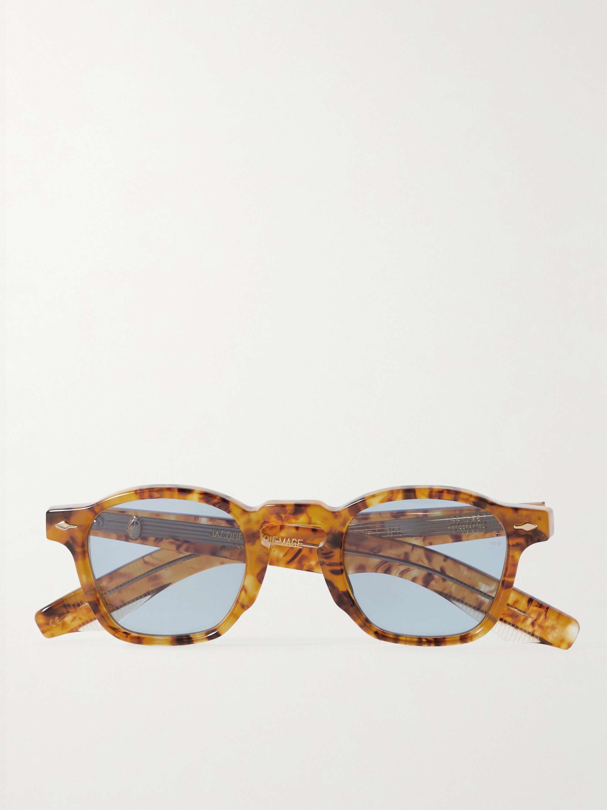 JACQUES MARIE MAGE Zephirin Round-Frame Tortoiseshell Acetate Sunglasses