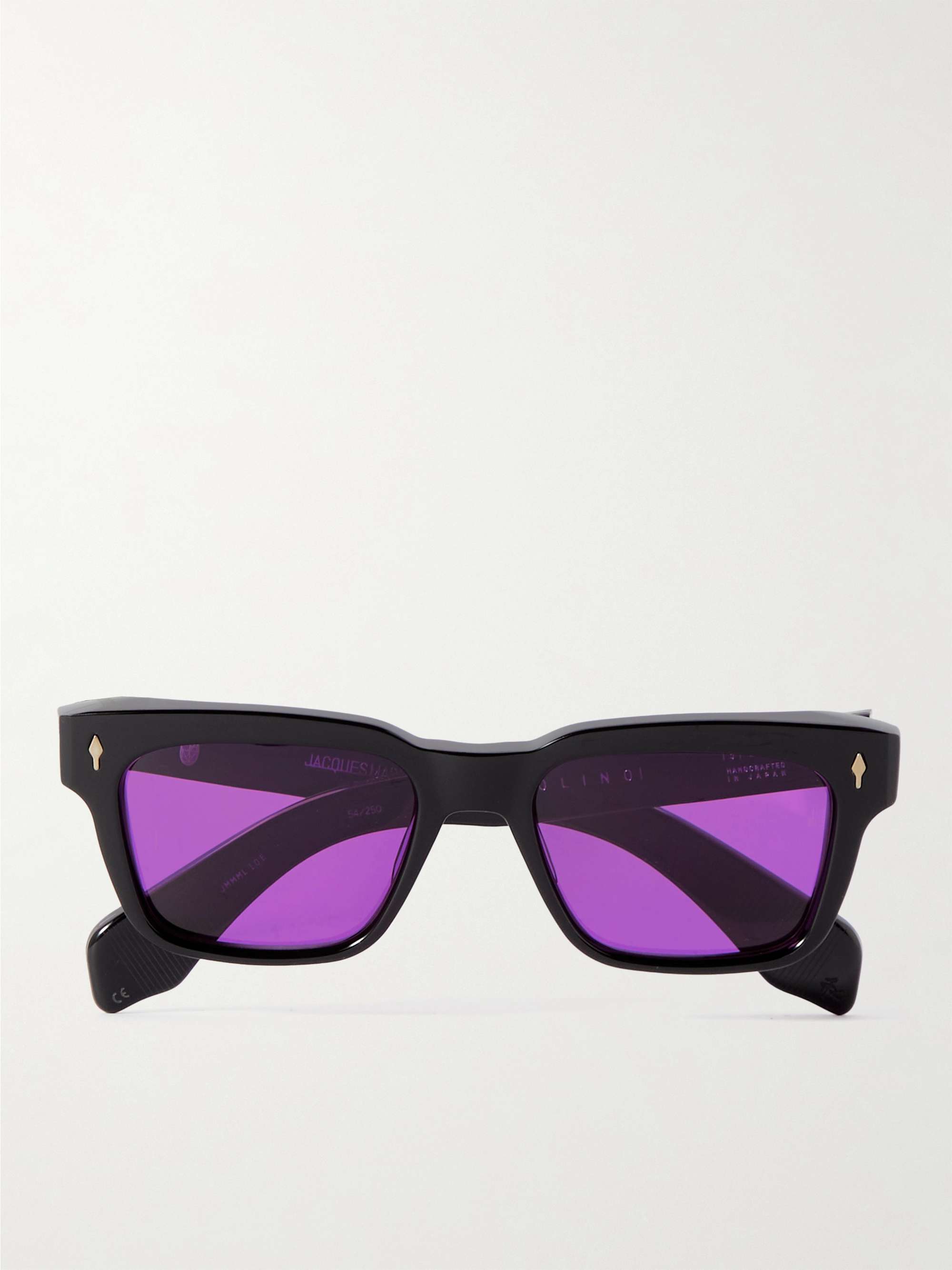 JACQUES MARIE MAGE Molino Abyss Square-Frame Acetate Sunglasses