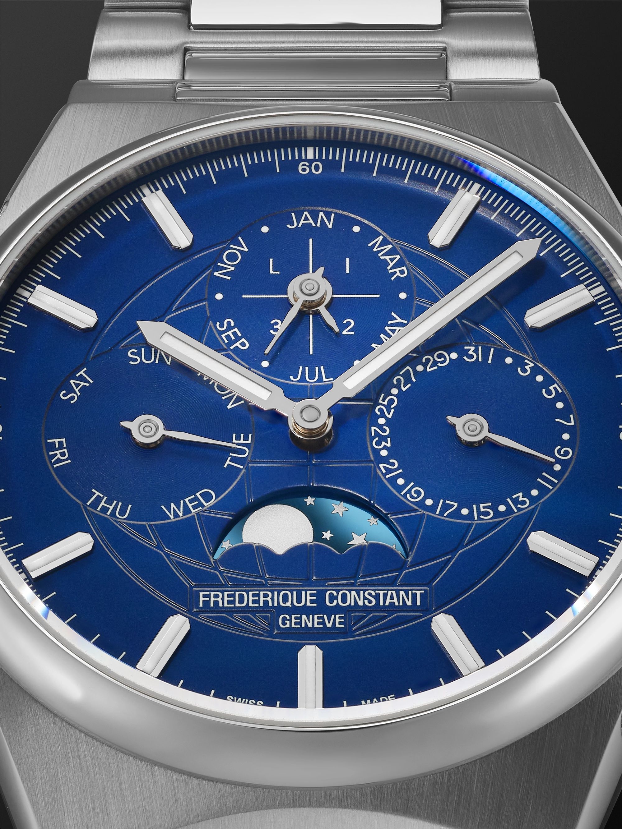 FREDERIQUE CONSTANT Highlife Automatic Perpetual Calendar Moon-Phase 41mm Stainless Steel Watch, Ref. No. FC-775N4NH6B