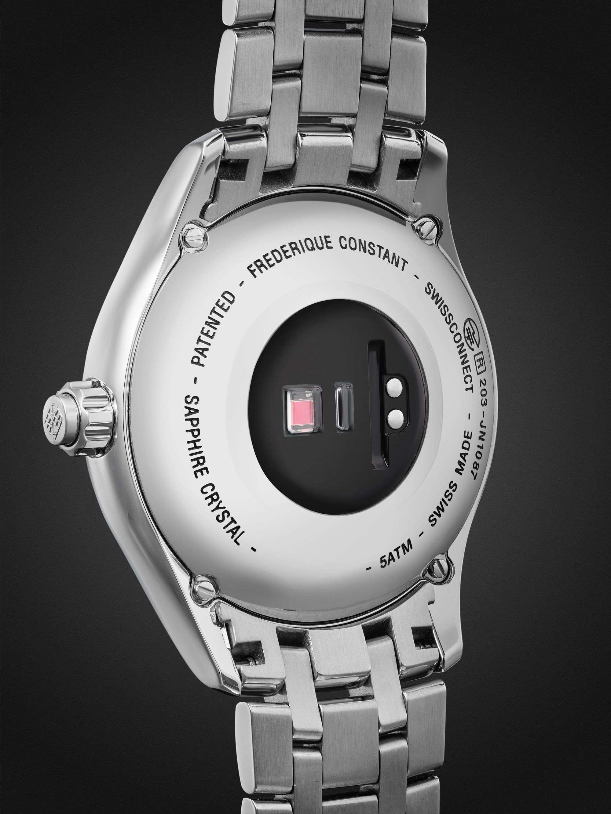FREDERIQUE CONSTANT Gents Vitality 42mm Stainless Steel Smart Watch, Ref. No. FC-287GRS5B6B
