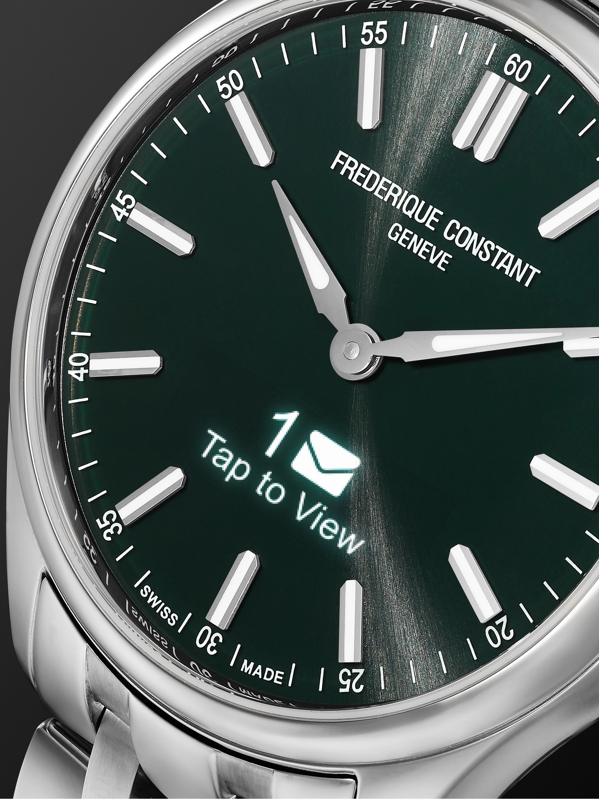 FREDERIQUE CONSTANT Gents Vitality 42mm Stainless Steel Smart Watch, Ref. No. FC-287GRS5B6B