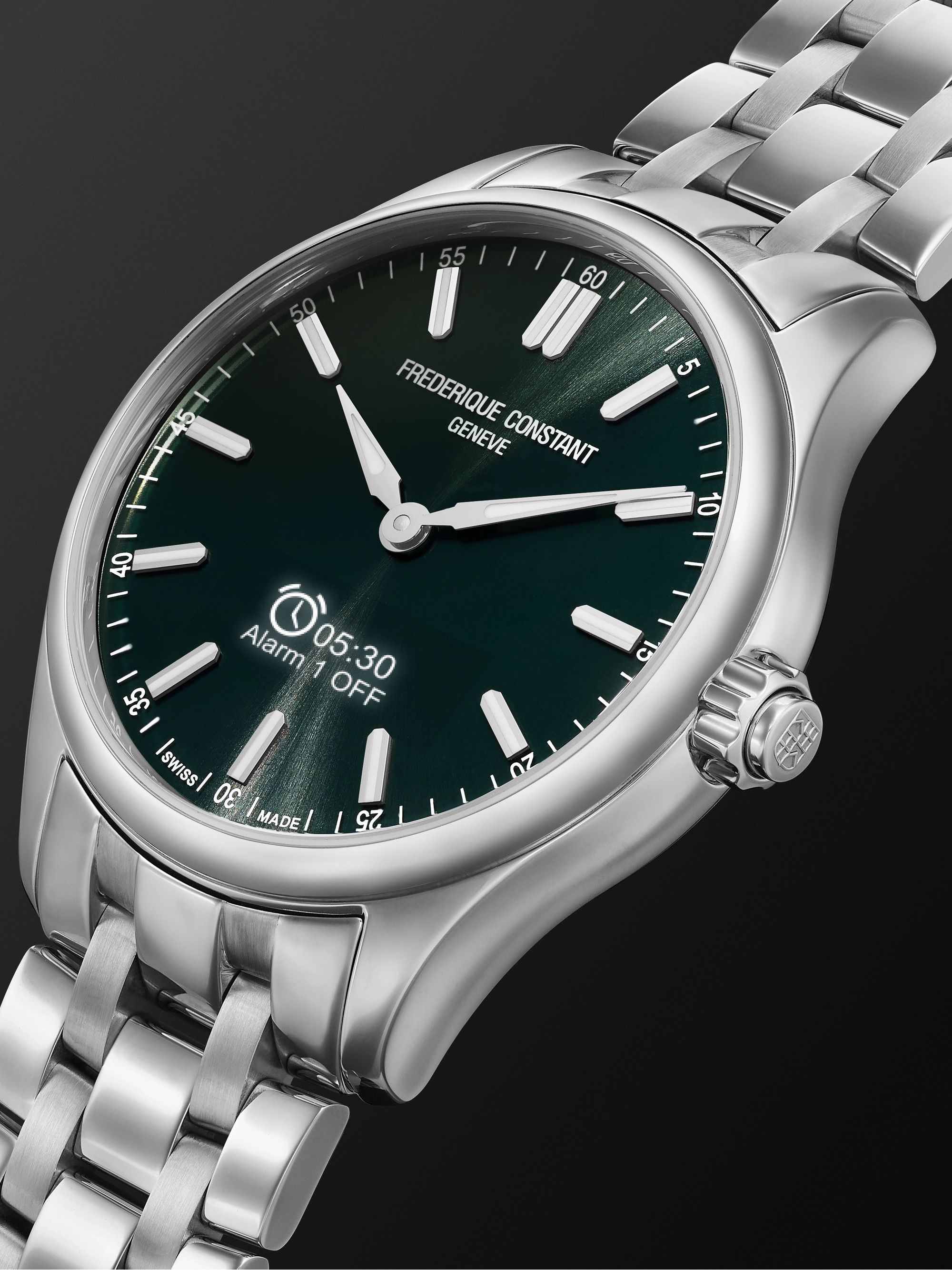 FREDERIQUE CONSTANT Gents Vitality 42mm Stainless Steel Smart Watch, Ref. No. FC-287GRS5B6B