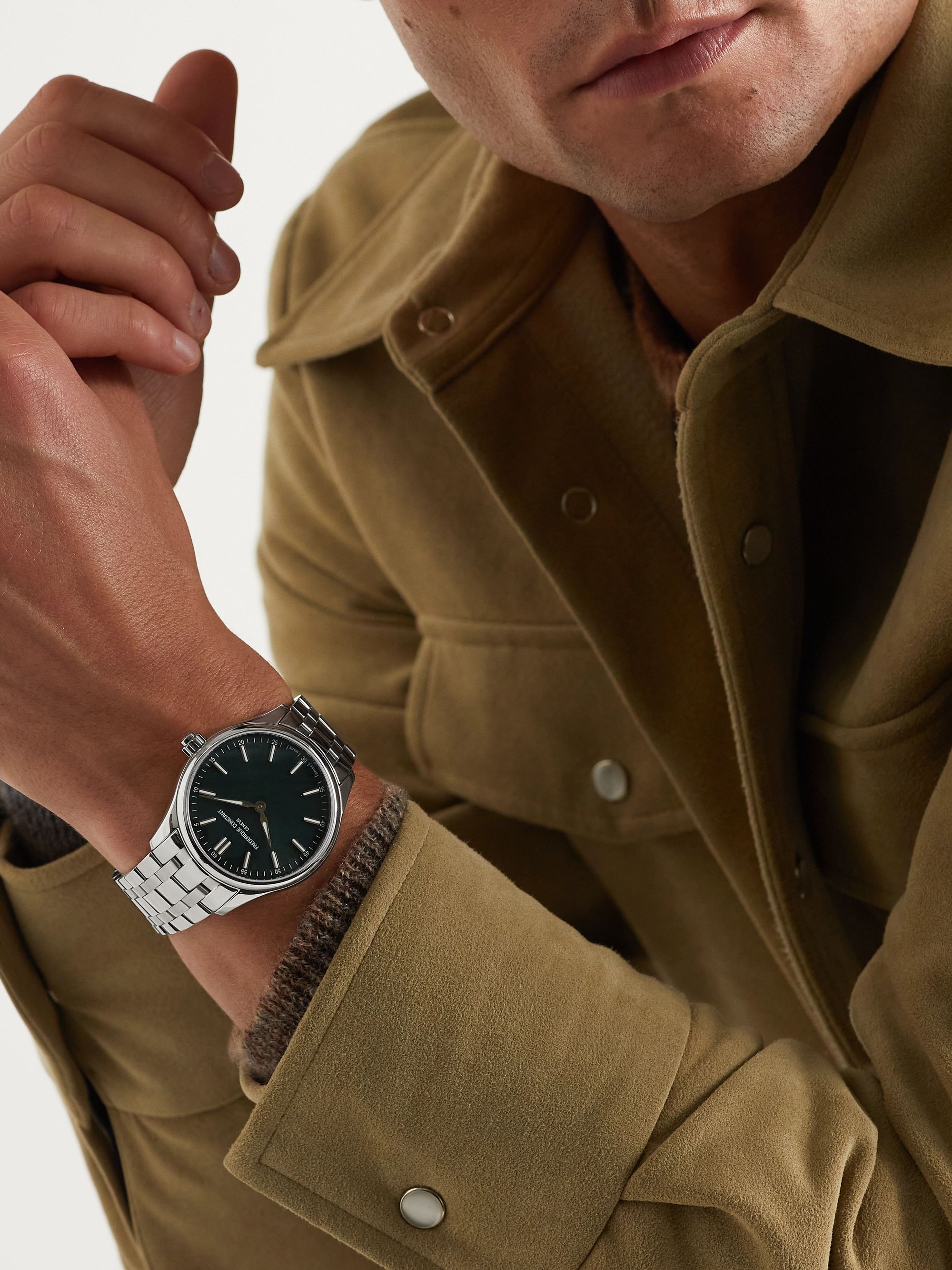 FREDERIQUE CONSTANT Gents Vitality 42mm Stainless Steel Smart Watch, Ref. No. FC-287GRS5B6B