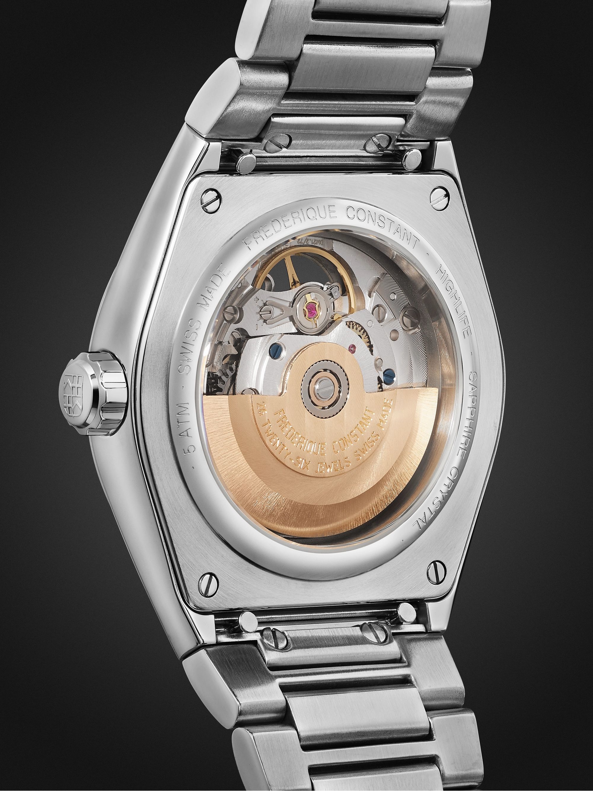 FREDERIQUE CONSTANT Highlife Heart Beat Automatic 41mm Stainless Steel Watch, Ref. No. FC-310B4NH6B
