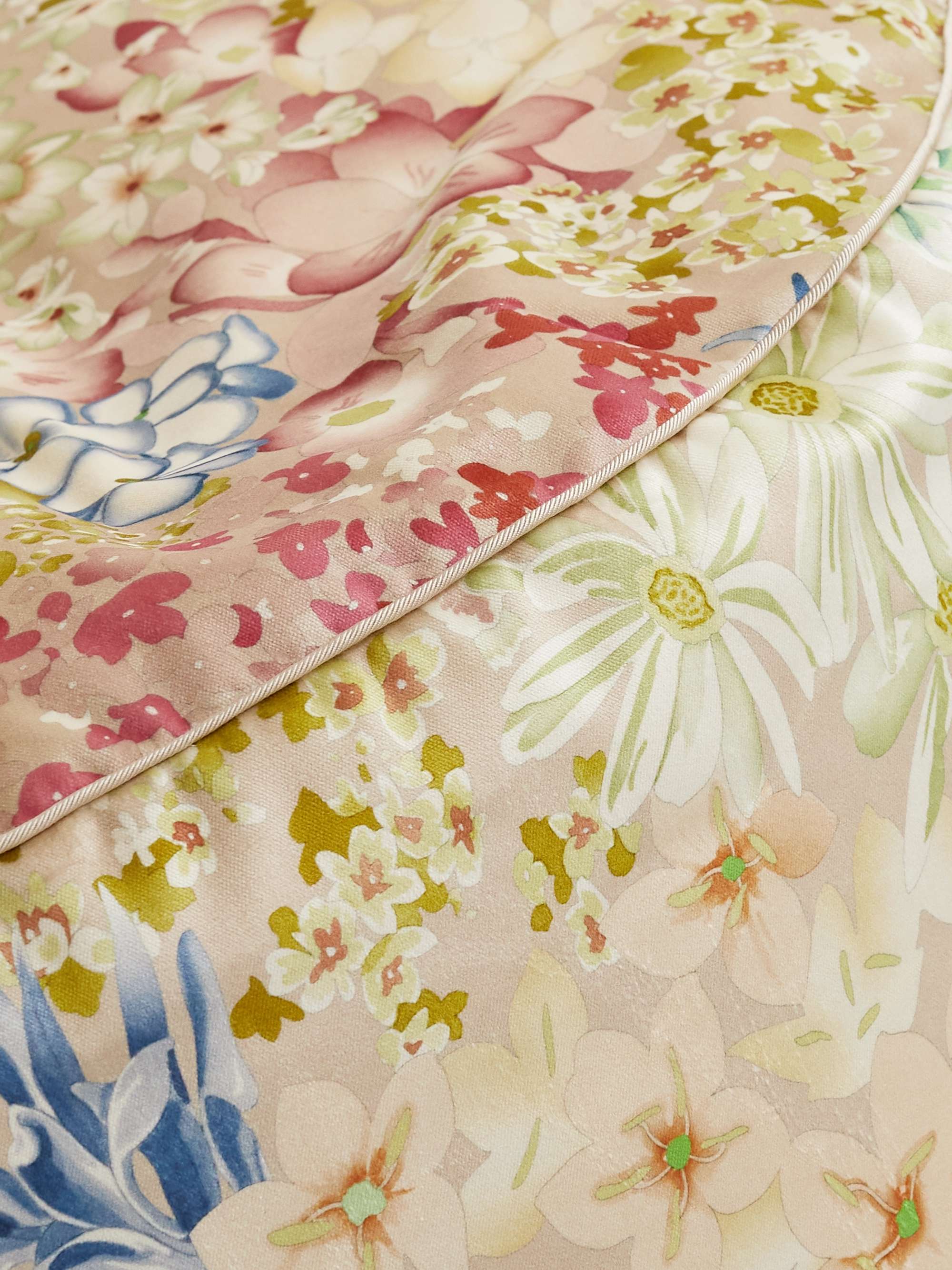 MISSONI HOME Biarritz Floral-Print Twill Pouf