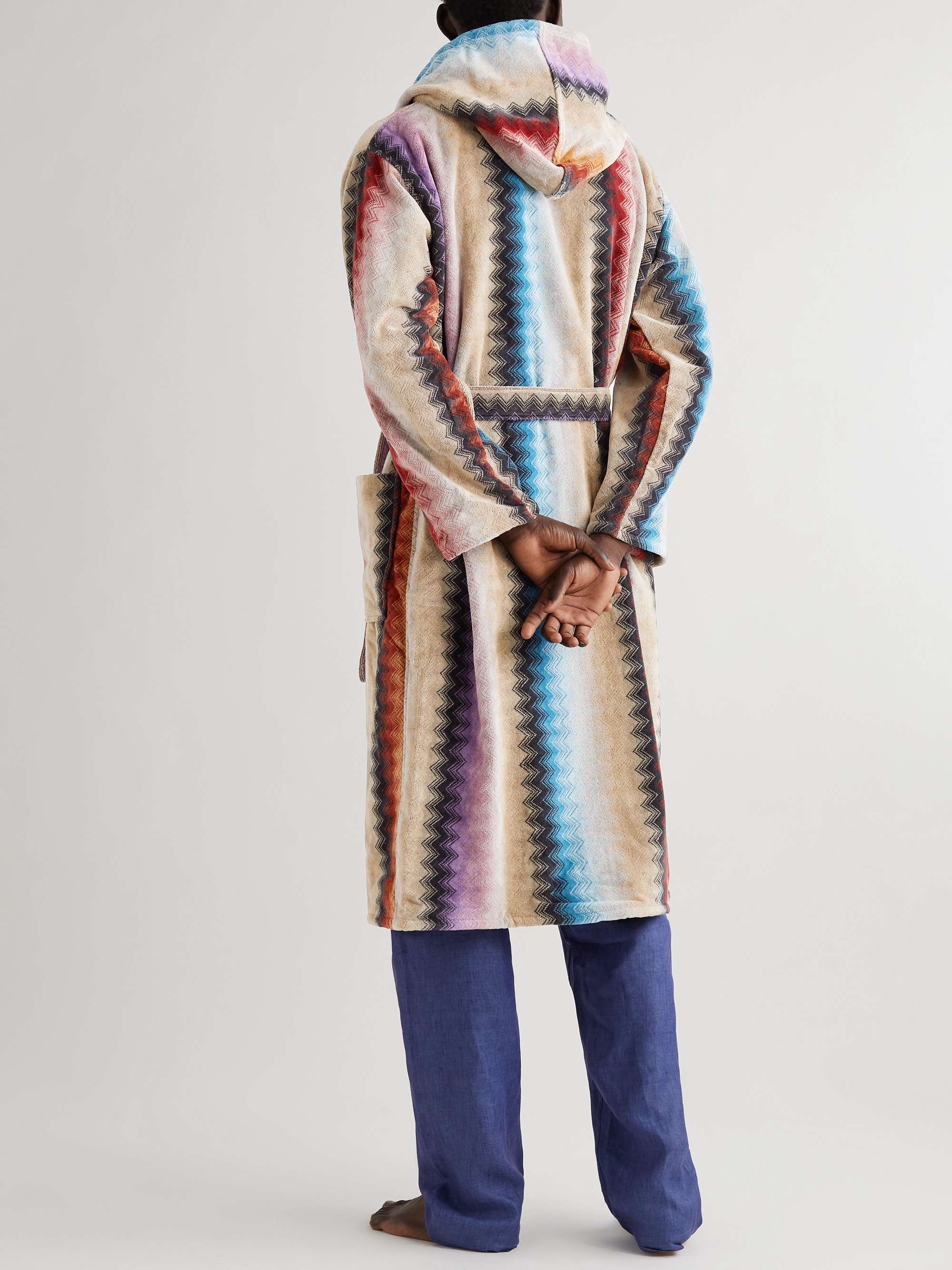 MISSONI HOME Byron Cotton-Terry Jacquard Hooded Robe