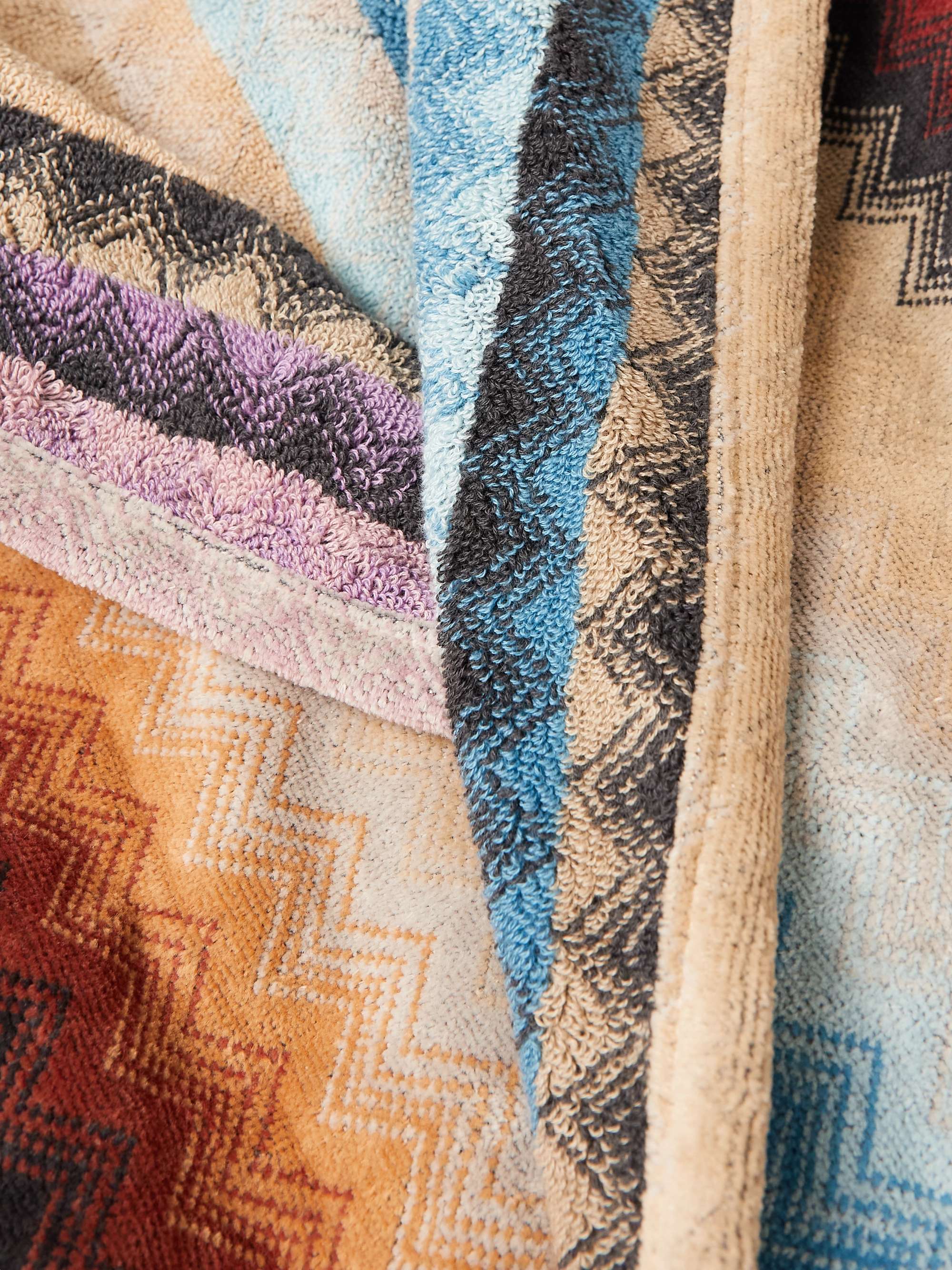 MISSONI HOME Byron Cotton-Terry Jacquard Hooded Robe