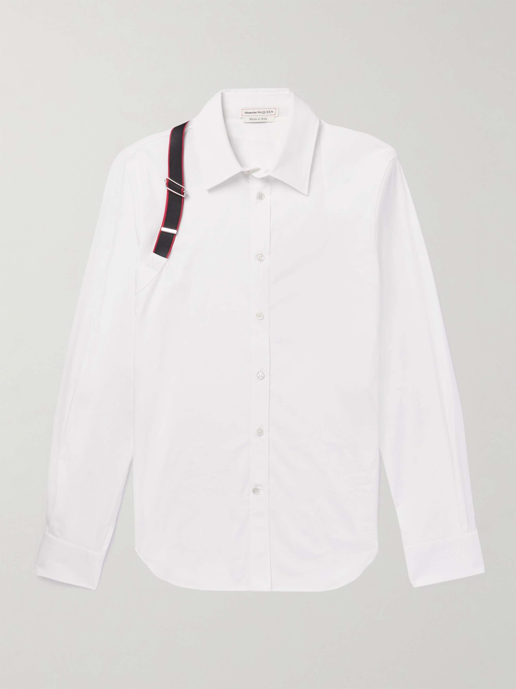 ALEXANDER MCQUEEN Harness-Detailed Cotton-Blend Shirt | ミスター 