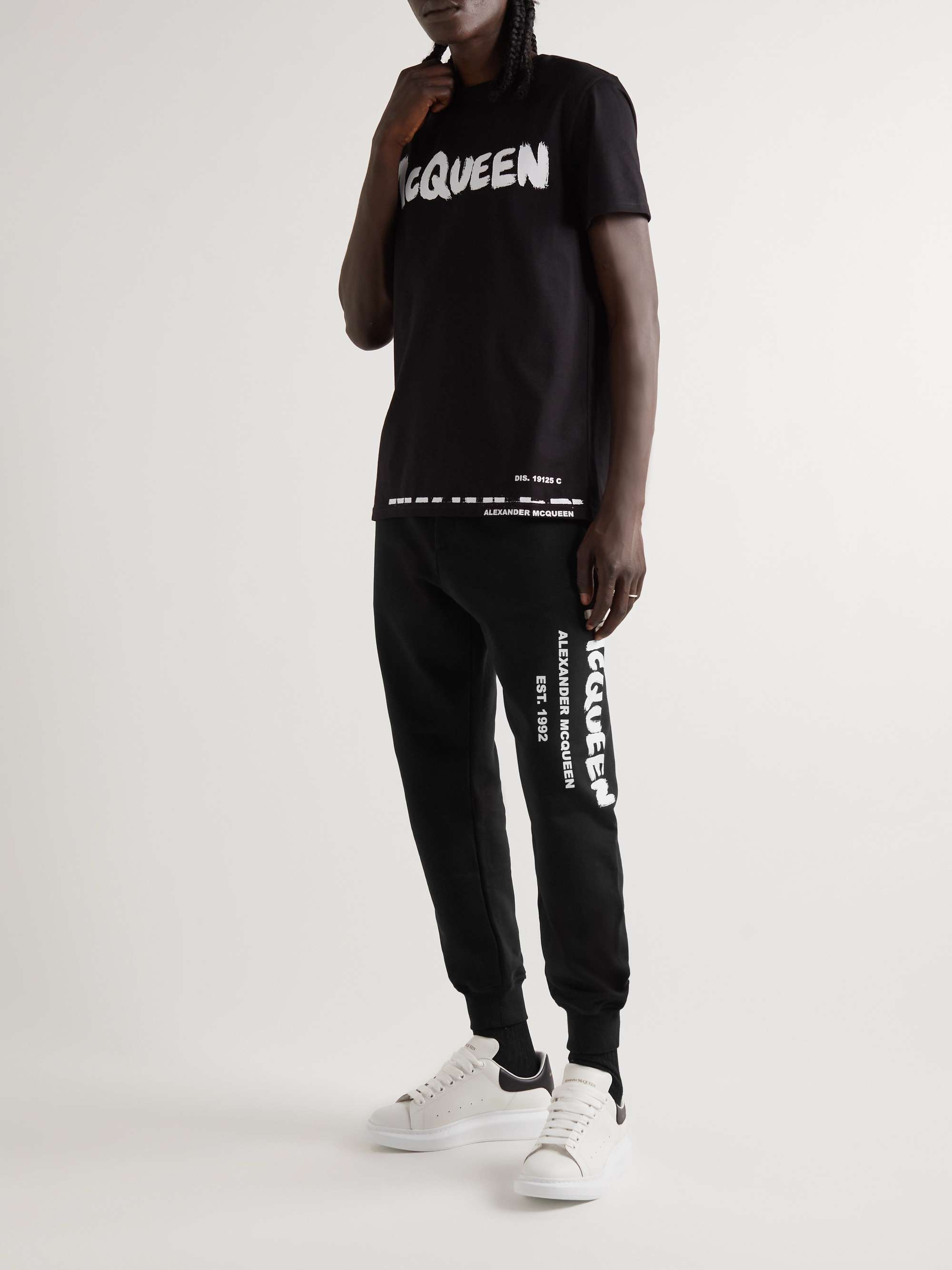 Off-White - Logo-Print Loopback Cotton-Jersey Sweatpants - White