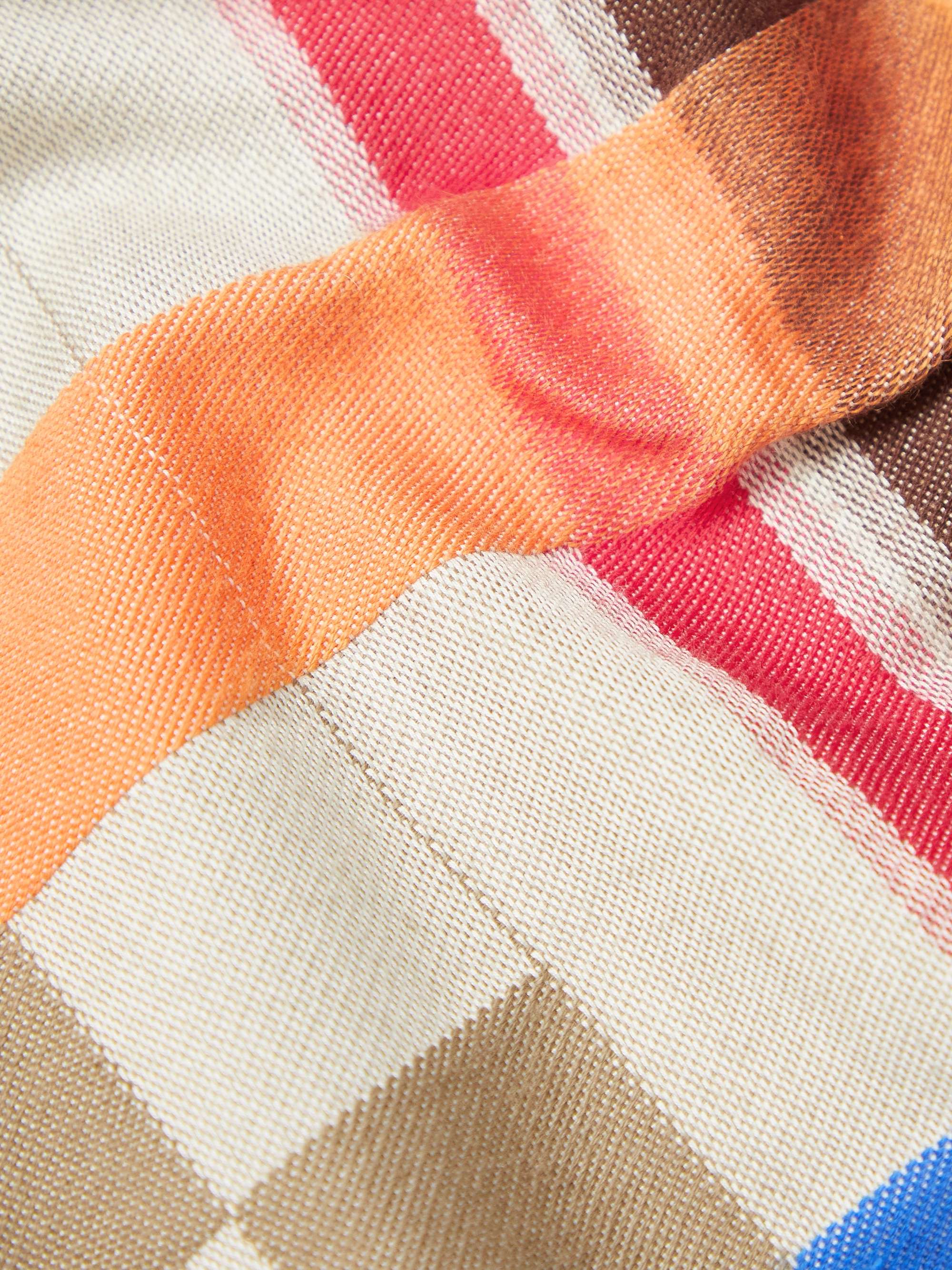 BODE Checked Cotton-Canvas Overshirt