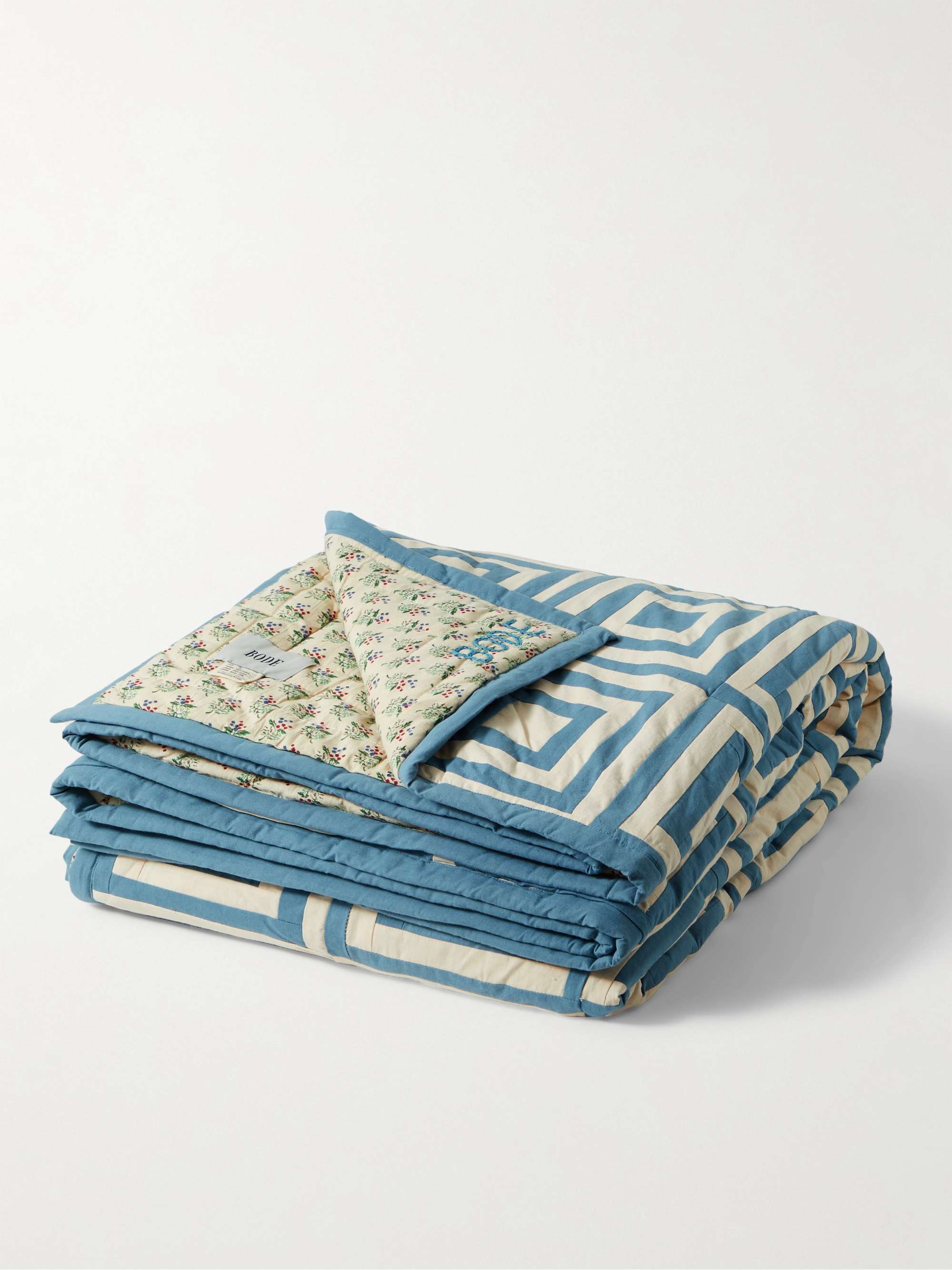 BODE White House Steps Quilted Cotton Blanket