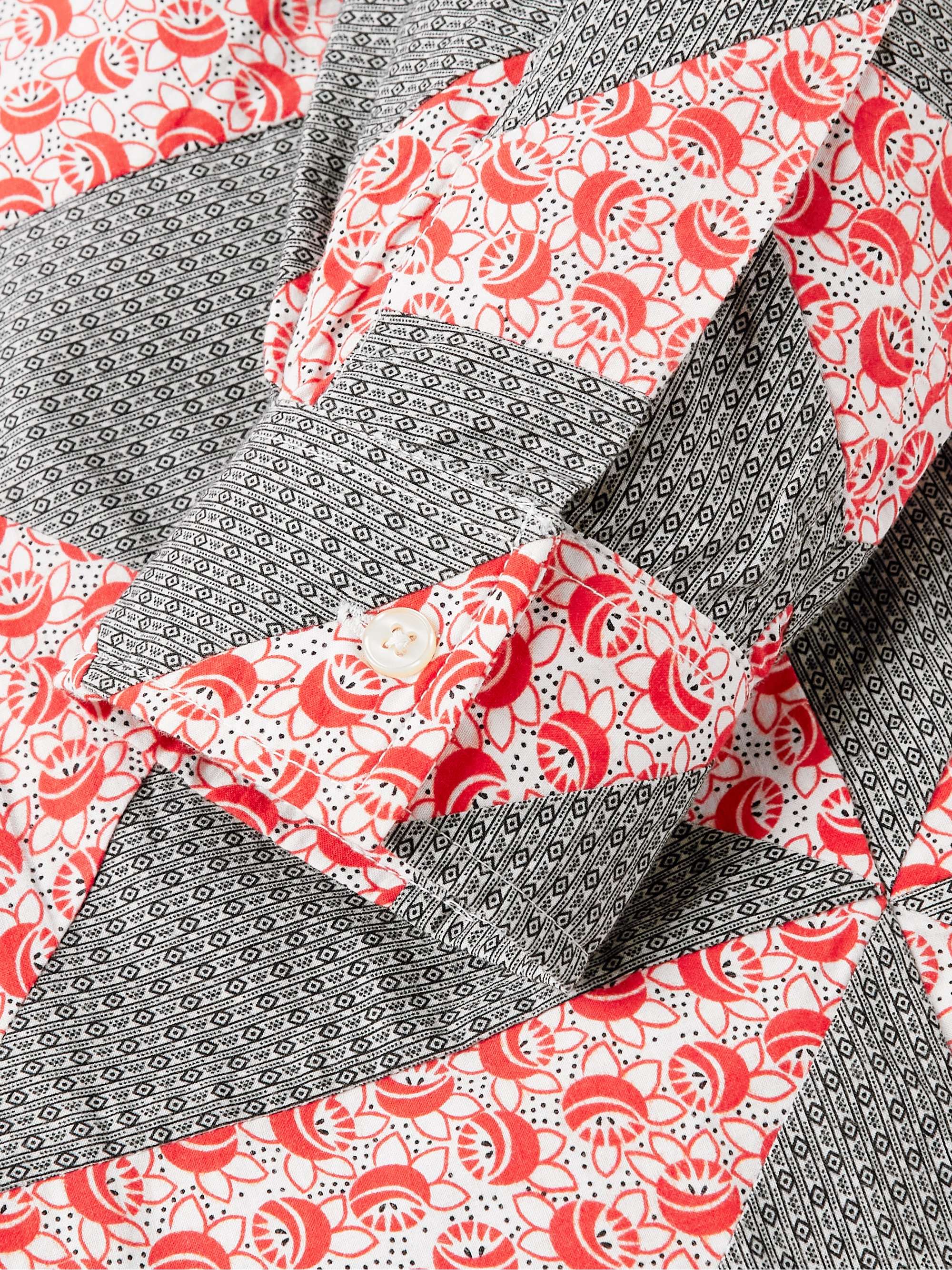 BODE Deco Puzzle Patchwork Printed Cotton-Poplin Shirt
