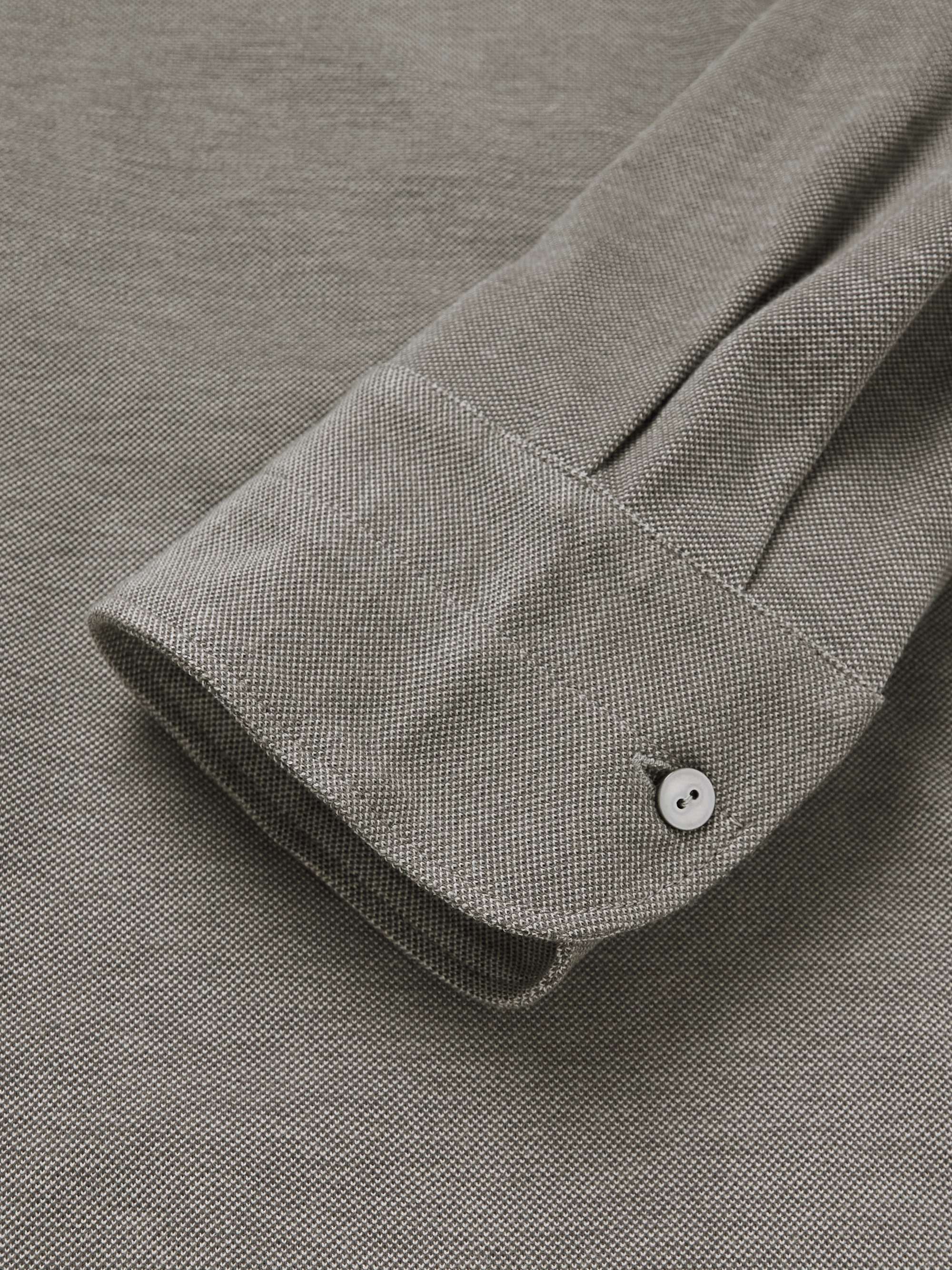 STÒFFA Grandad-Collar Cotton Shirt