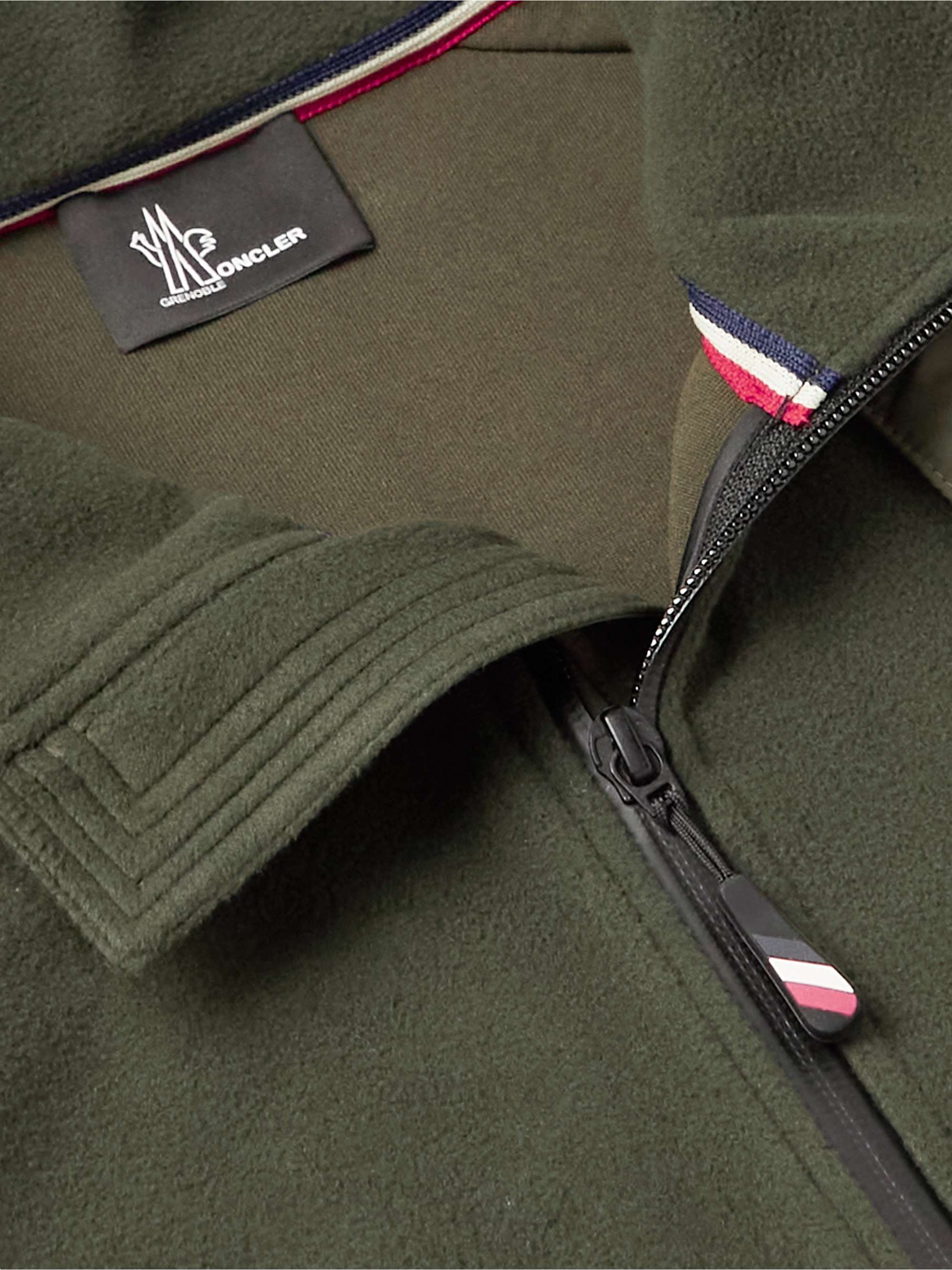 MONCLER GRENOBLE Shell-Trimmed Fleece Down Ski Jacket