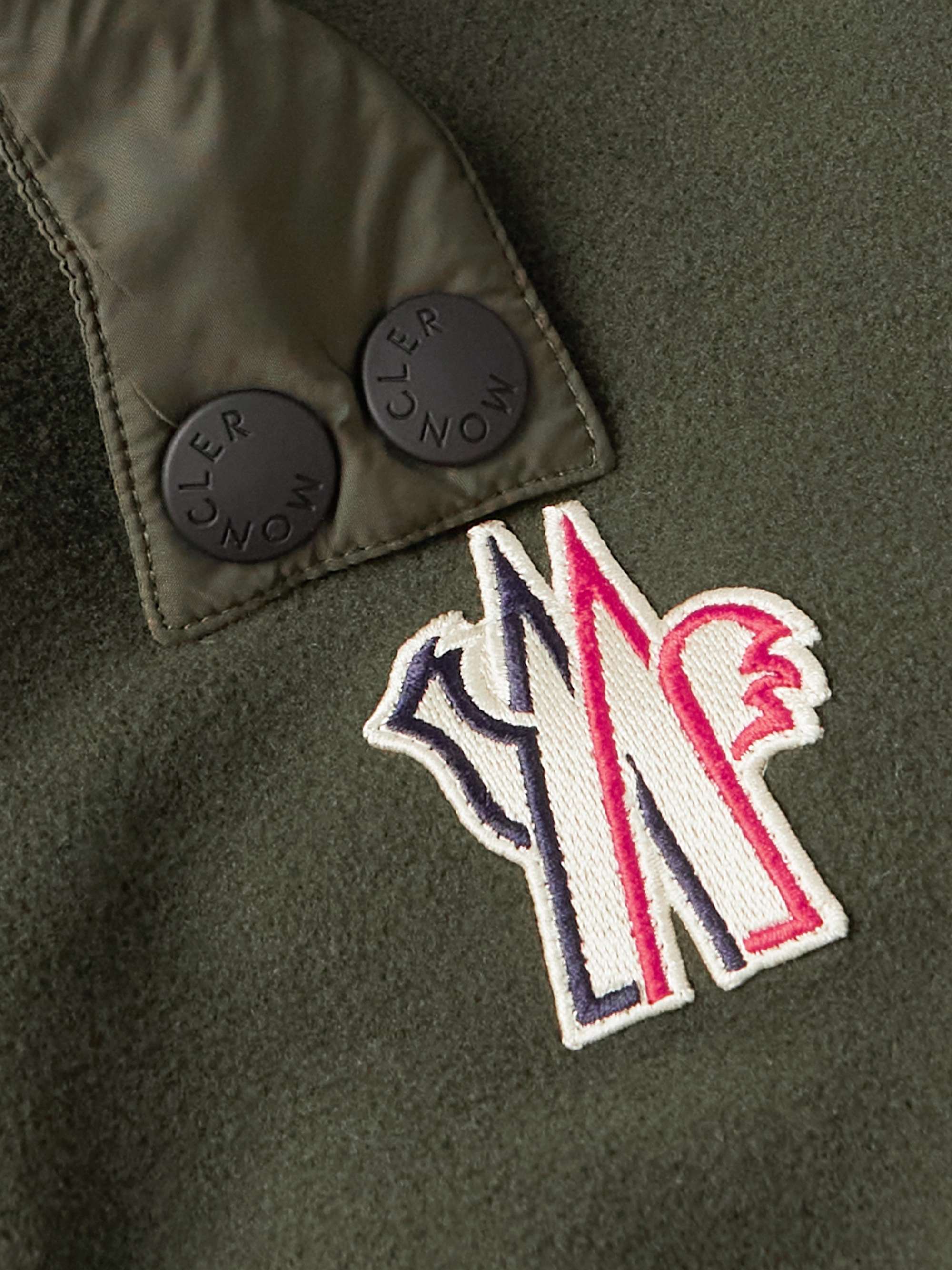 MONCLER GRENOBLE Shell-Trimmed Fleece Down Ski Jacket