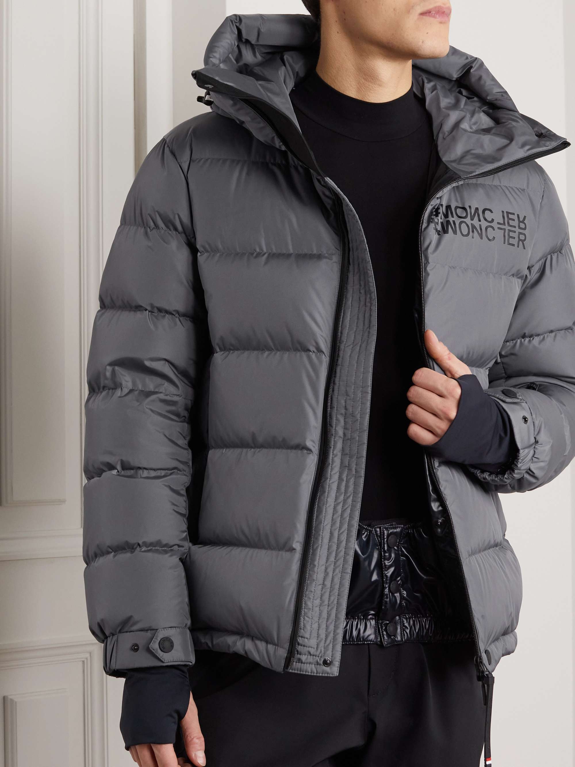 MONCLER GRENOBLE Isorno Quilted Down Hooded Ski Jacket