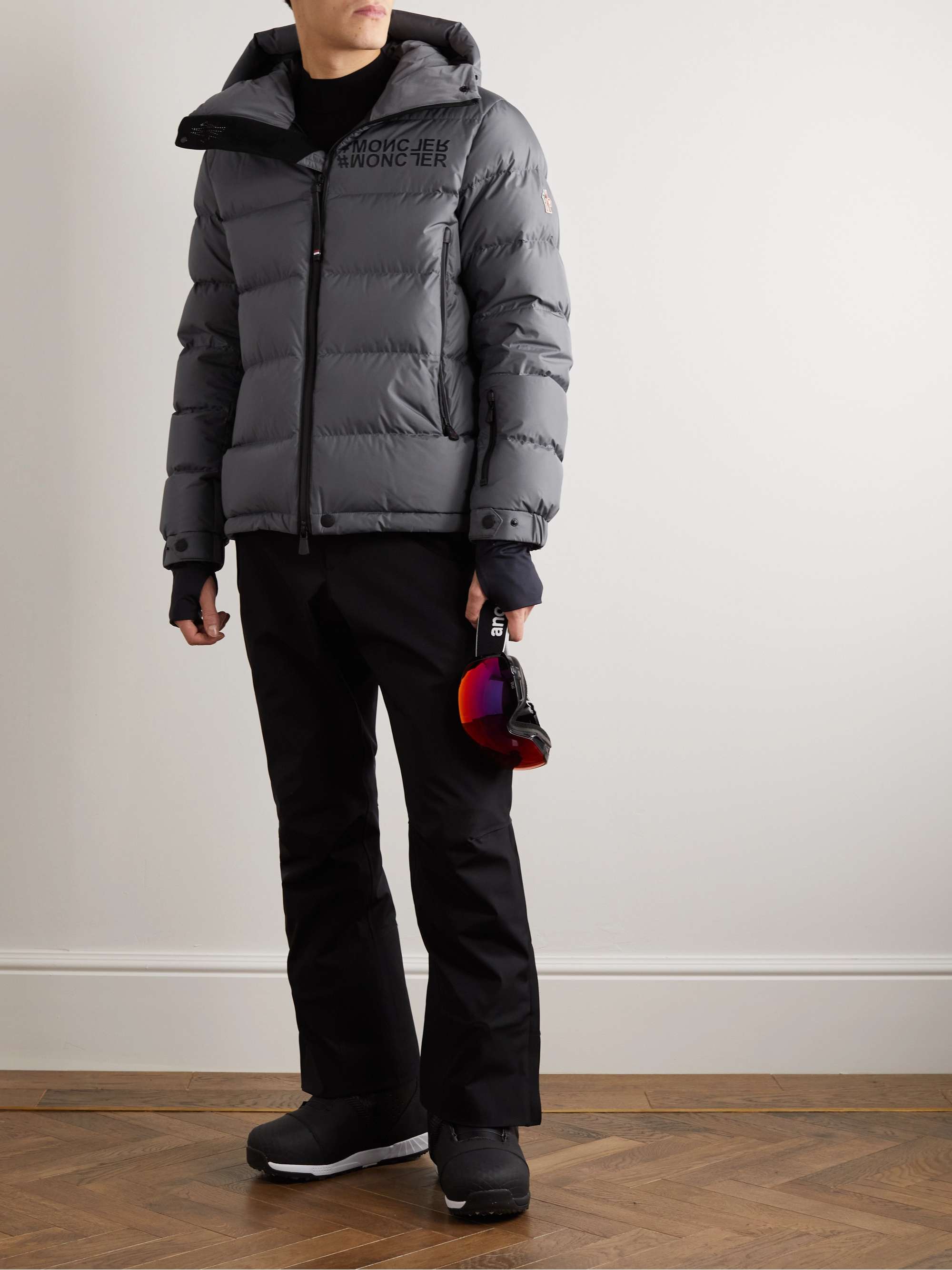 MONCLER GRENOBLE Isorno Quilted Down Hooded Ski Jacket