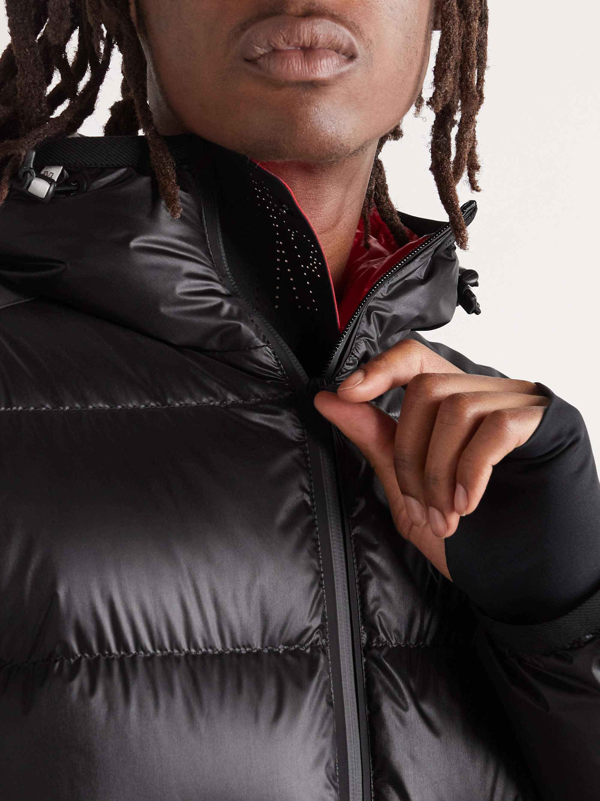 MONCLER GRENOBLE Hintertux Quilted Shell Down Hooded Ski Jacket