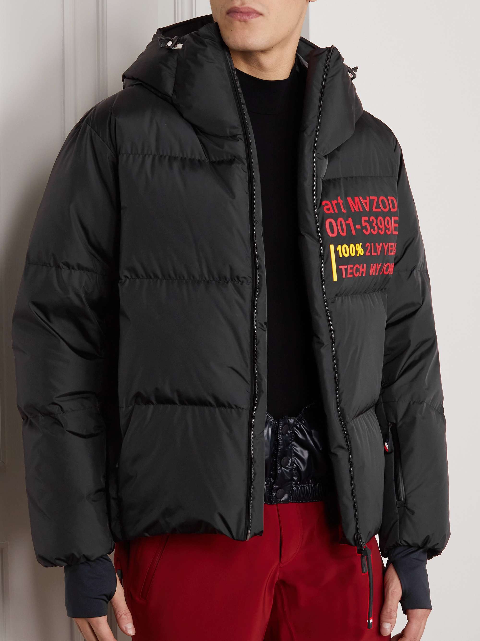 MONCLER GRENOBLE Mazod Quilted Printed Ripstop Down Ski Jacket