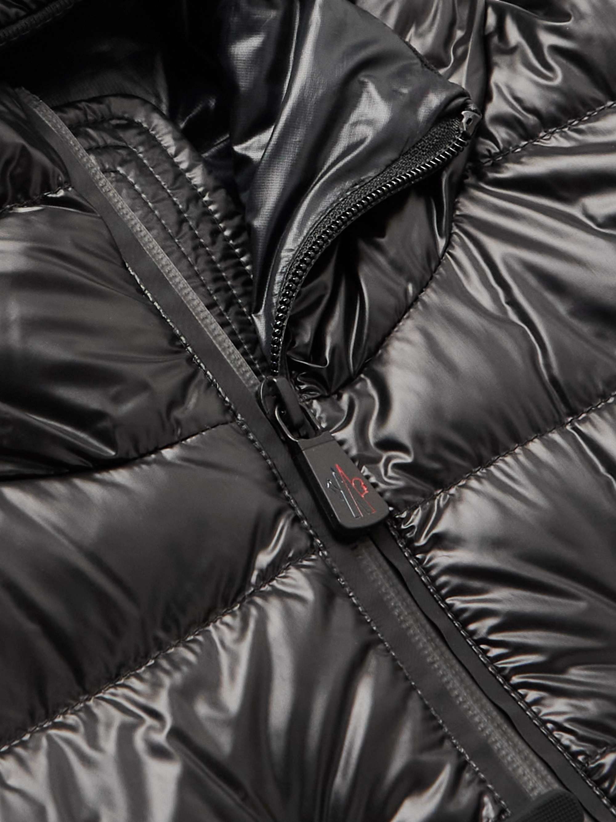 MONCLER GRENOBLE Quilted Shell-Panelled Jersey Hooded Down Ski Jacket