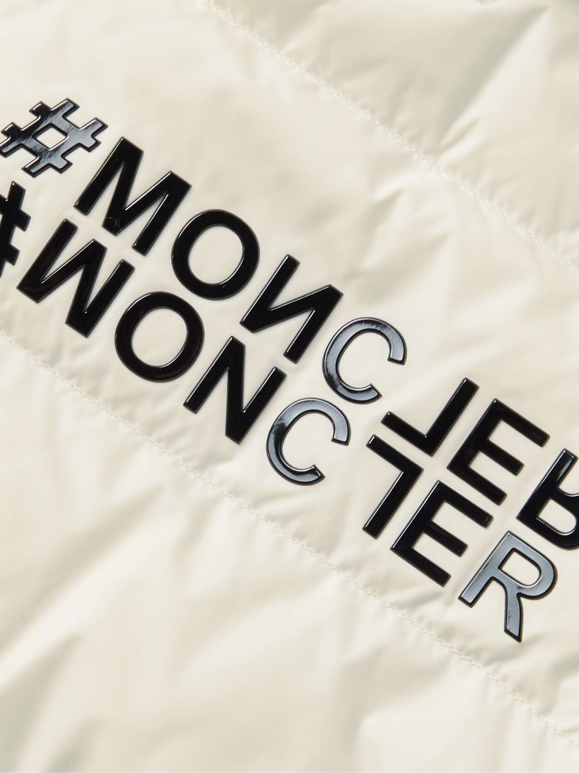 MONCLER GRENOBLE Logo-Print Quilted Shell and Jersey Hooded Down Ski Jacket