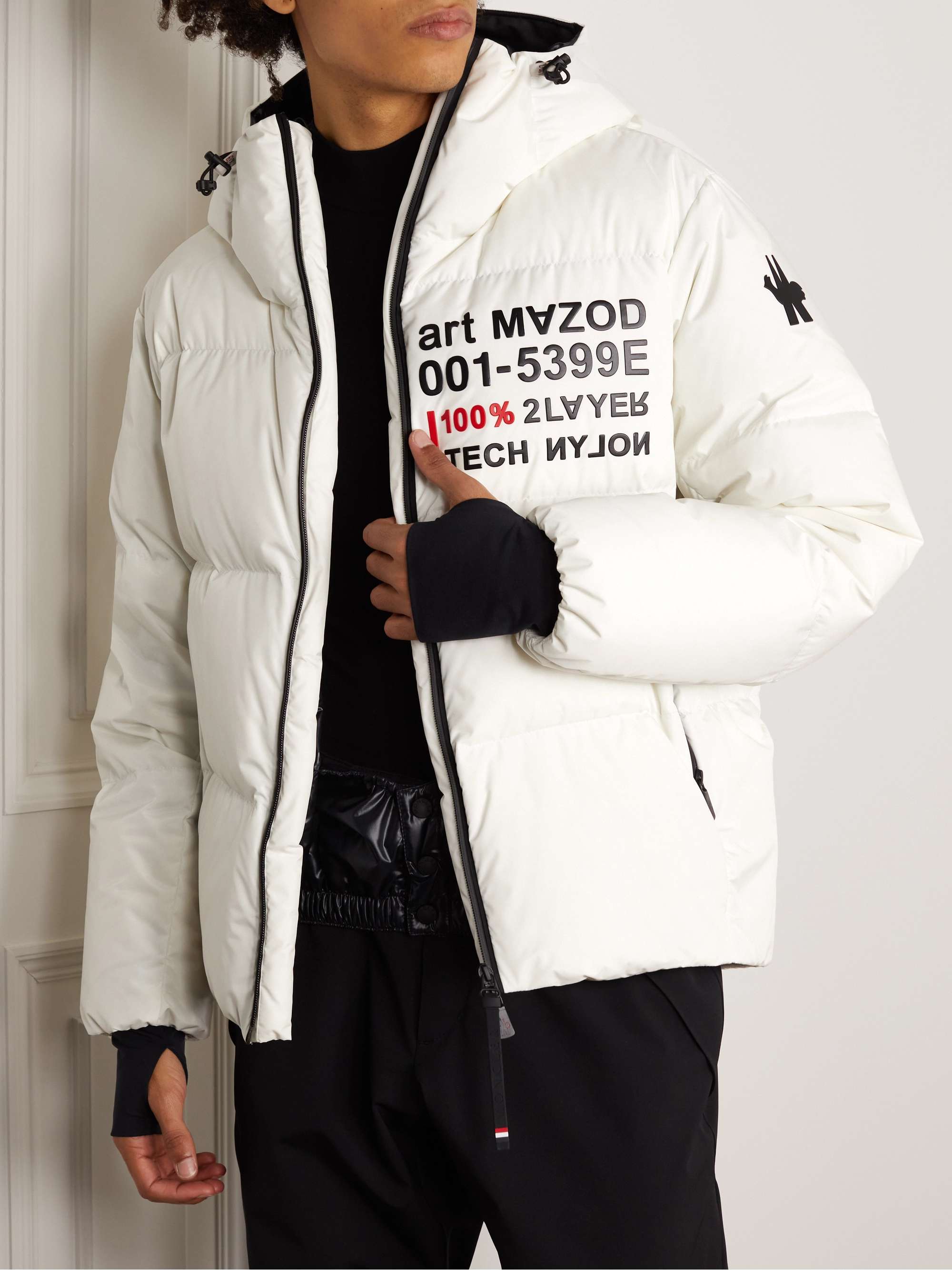 MONCLER GRENOBLE Mazod Quilted Printed Ripstop Down Ski Jacket