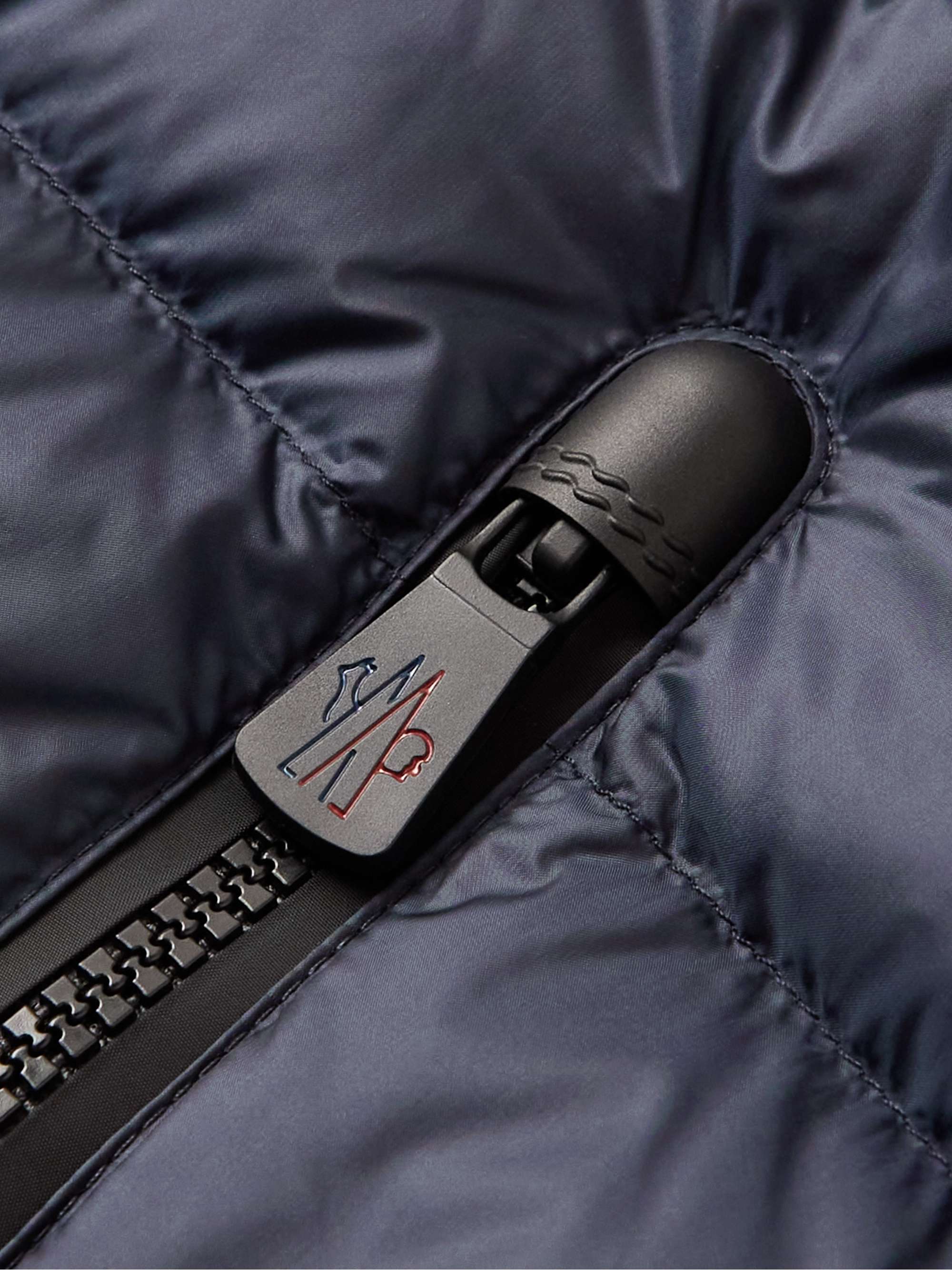 MONCLER GRENOBLE Quilted Shell-Panelled Wool-Blend Down Jacket