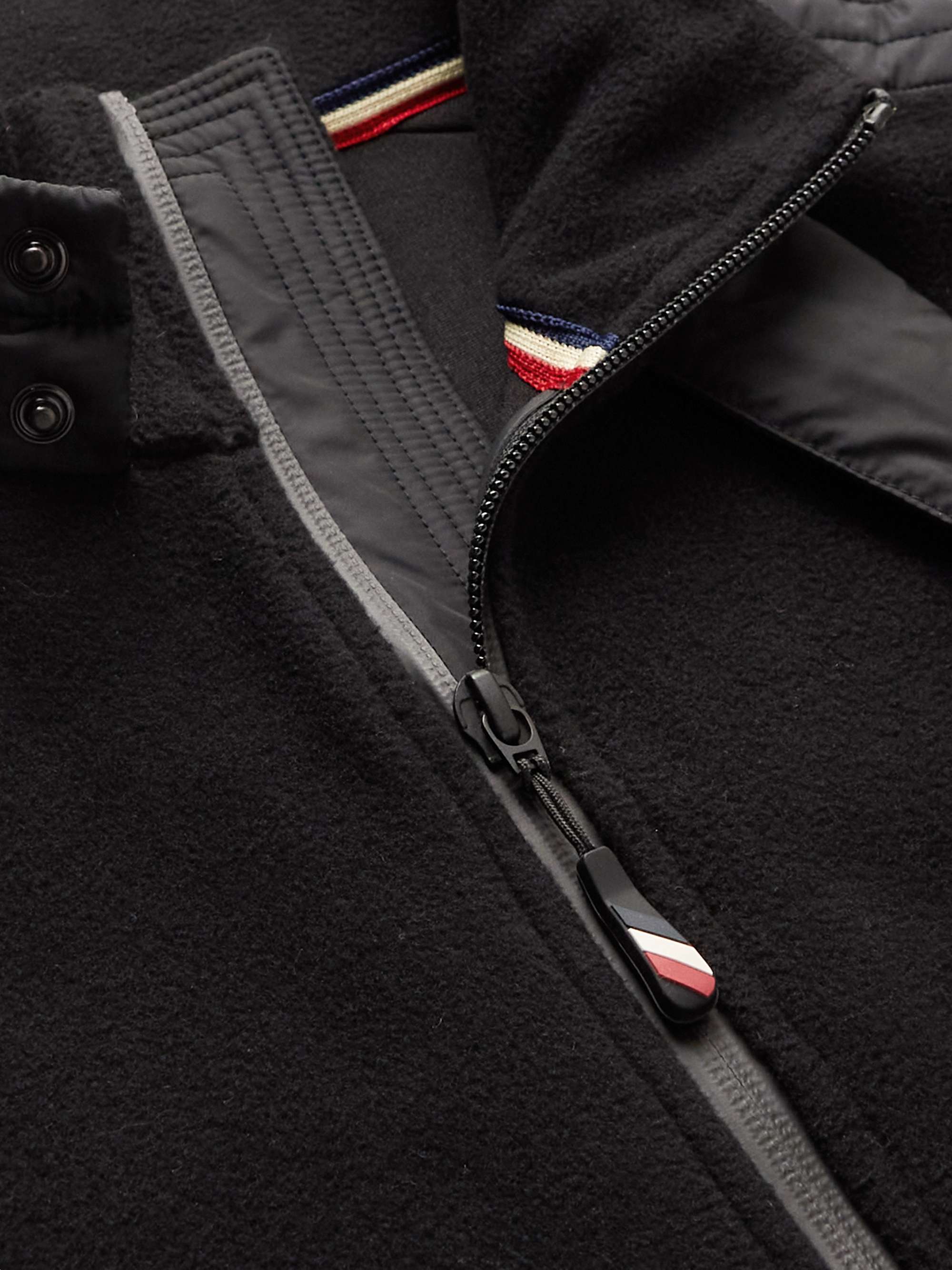 MONCLER GRENOBLE Shell-Trimmed Fleece Down Ski Jacket