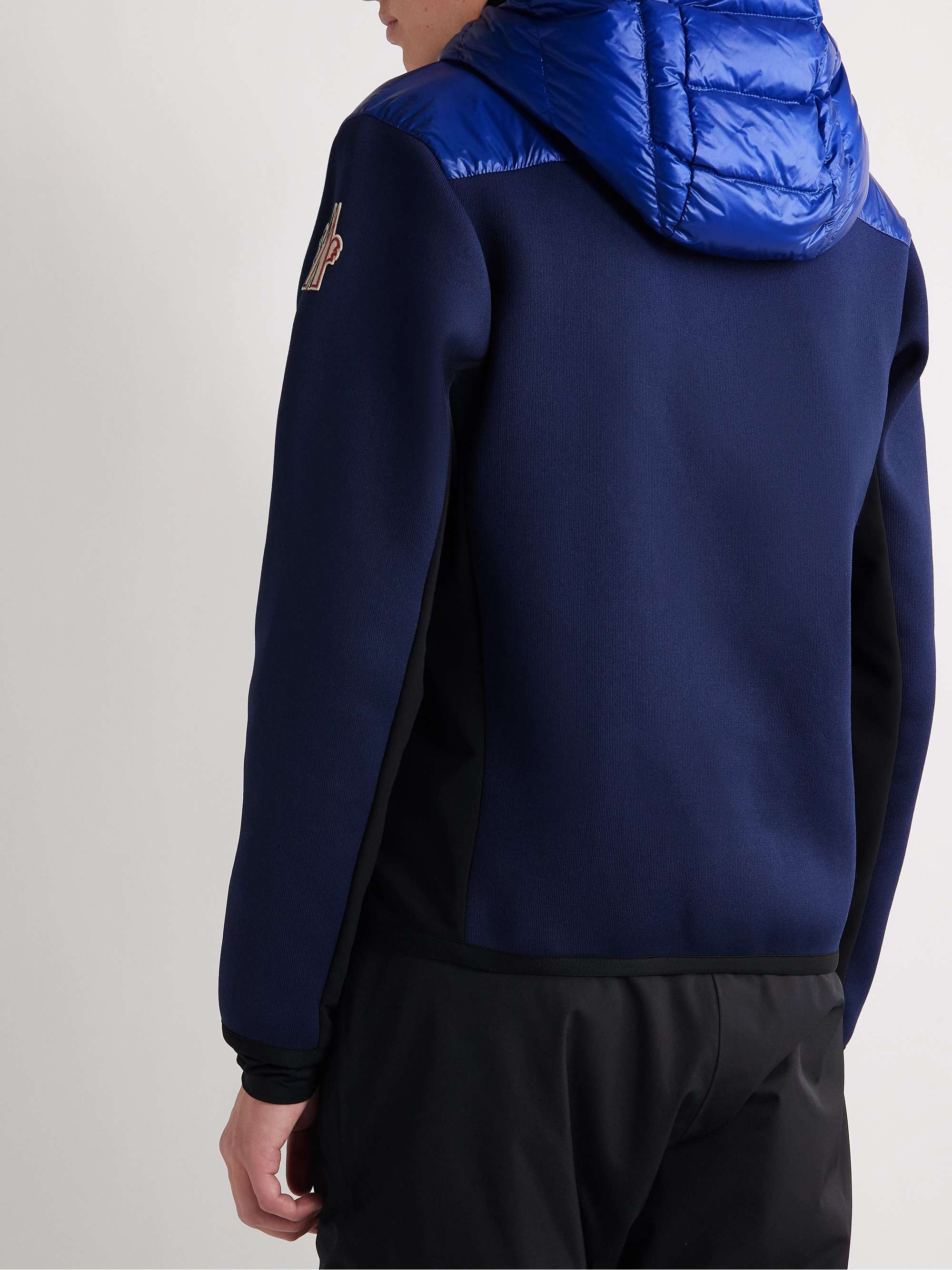 MONCLER GRENOBLE Quilted Shell-Panelled Jersey Hooded Down Ski Jacket