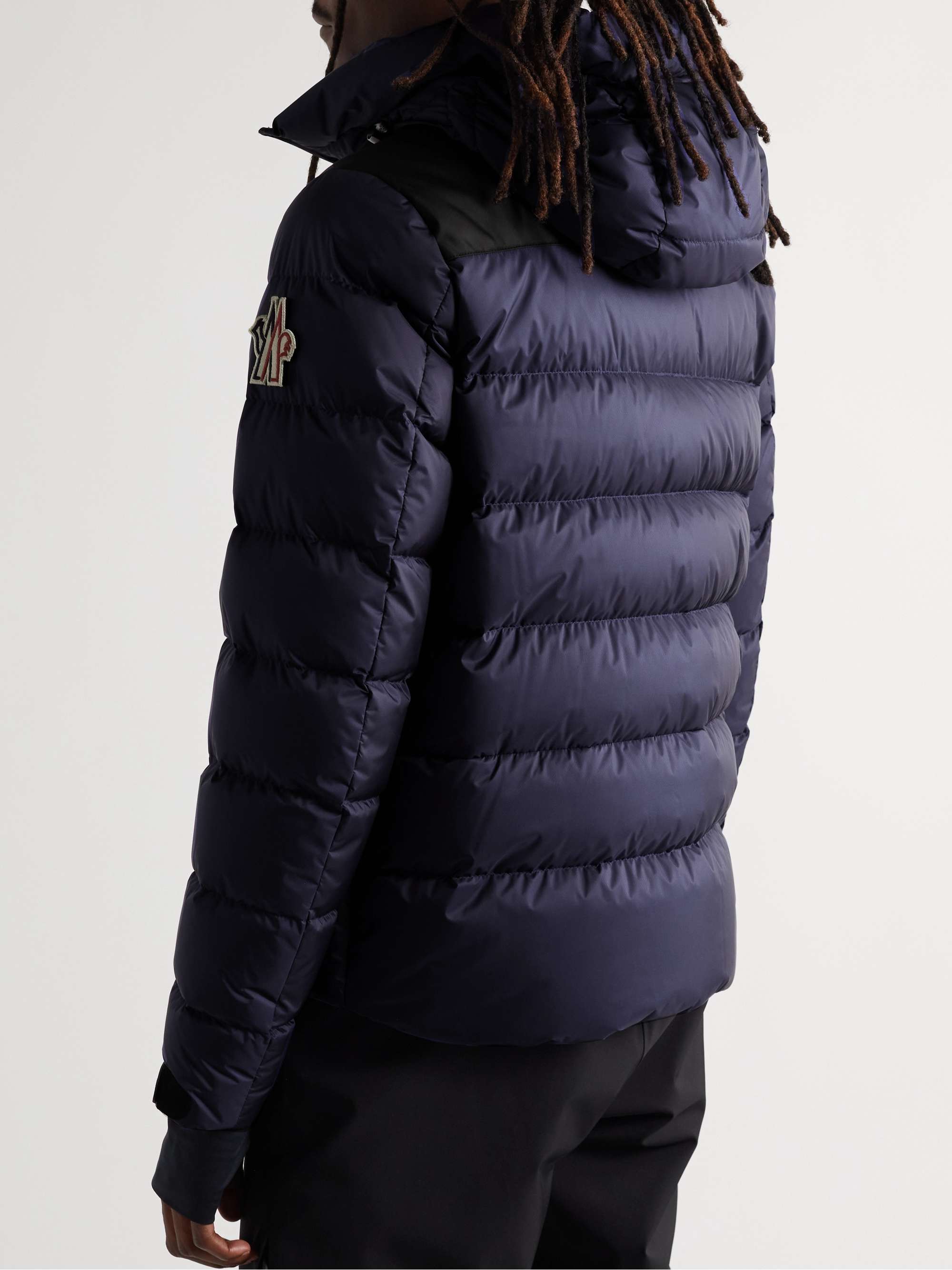 MONCLER GRENOBLE Camurac Logo-Appliquéd Quilted Hooded Down Ski Jacket
