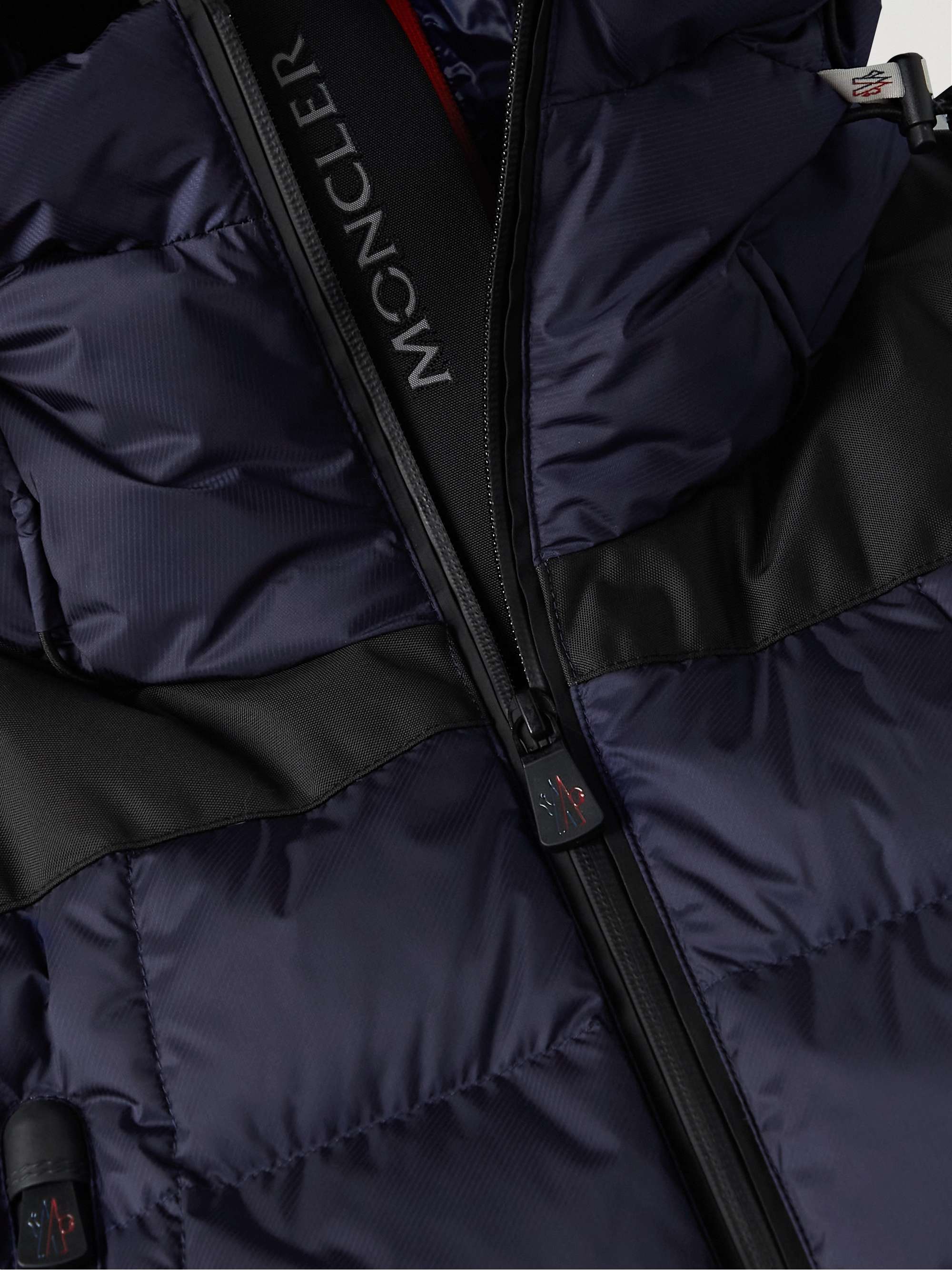 MONCLER GRENOBLE Camurac Logo-Appliquéd Quilted Hooded Down Ski Jacket