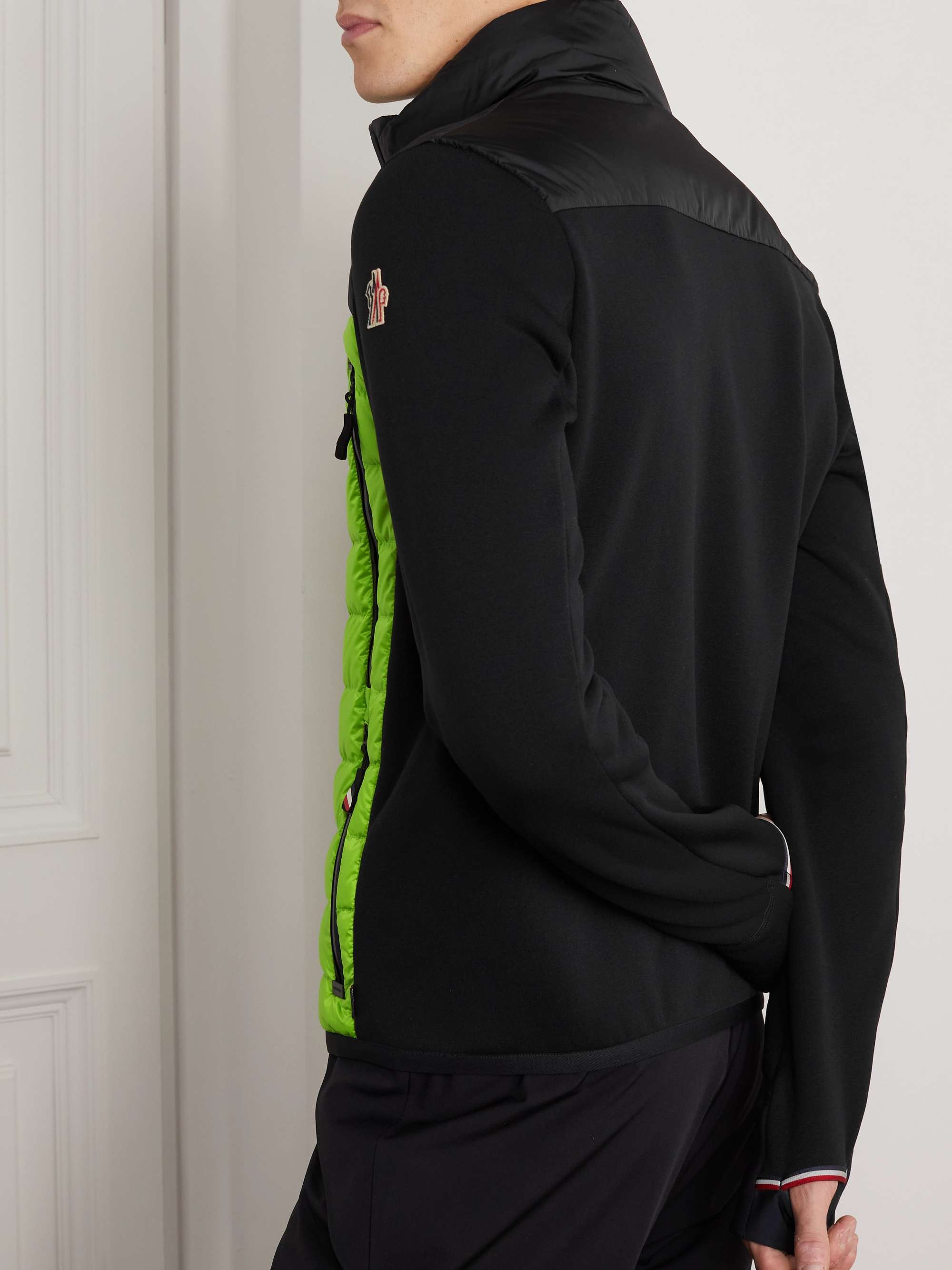 MONCLER GRENOBLE Quilted Panelled Jersey Down Ski Jacket