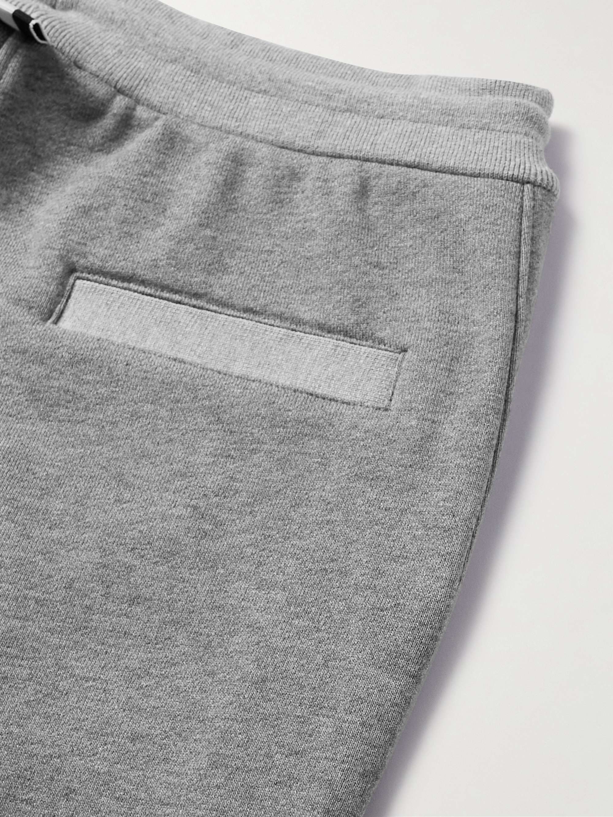 THOM BROWNE Tapered Colour-Block Striped Cotton-Jersey Sweatpants