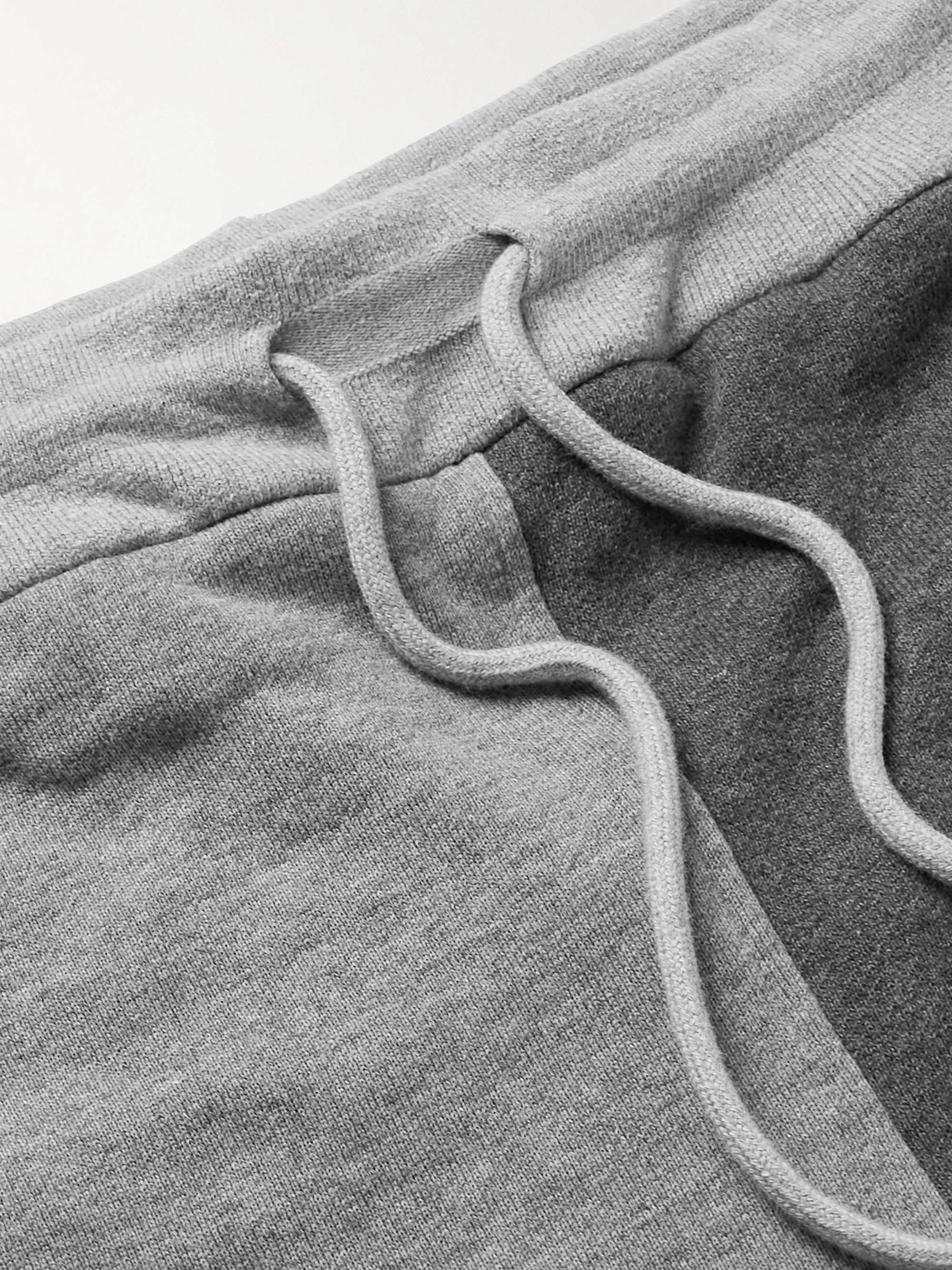 THOM BROWNE Tapered Colour-Block Striped Cotton-Jersey Sweatpants