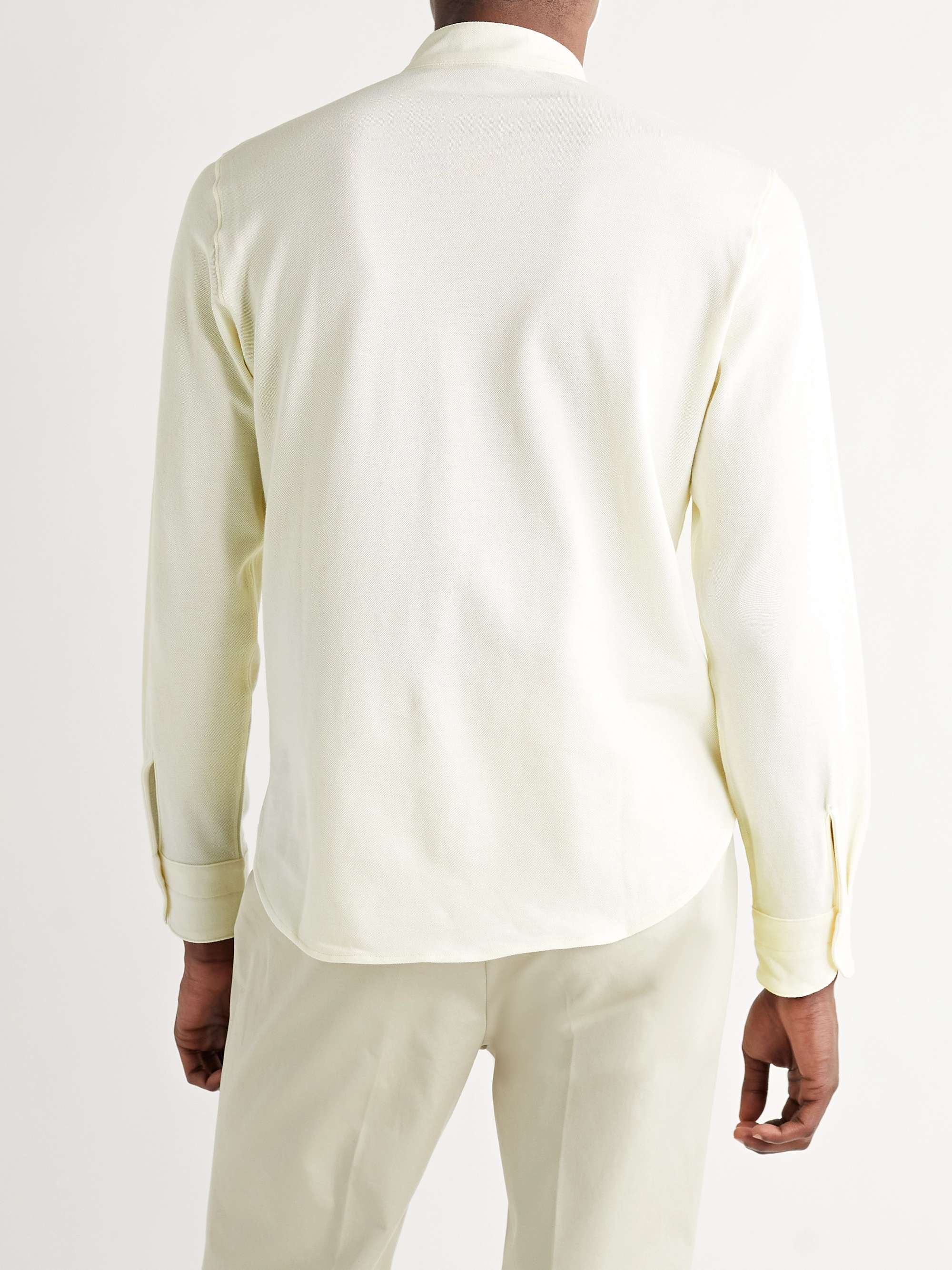 STÒFFA Grandad-Collar Cotton Shirt