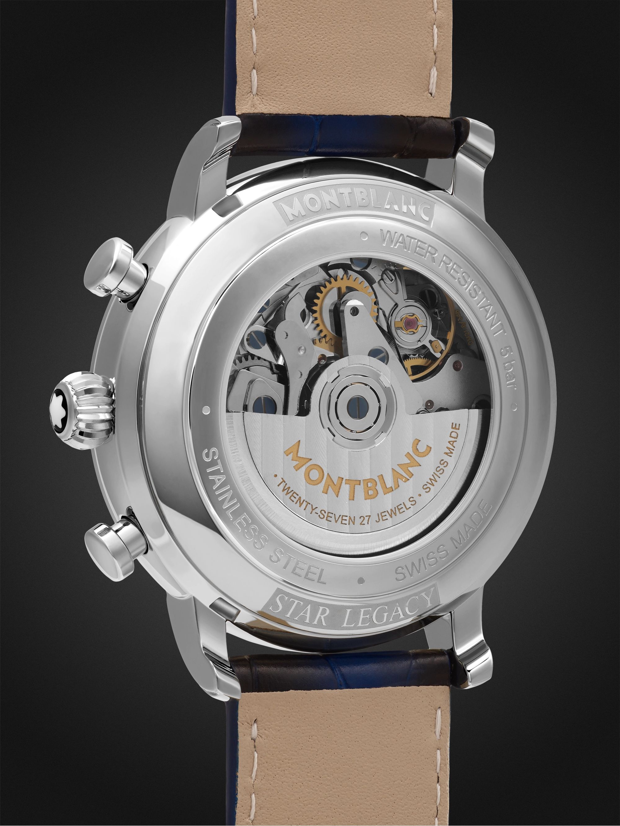 MONTBLANC Star Legacy Limited Edition Automatic Chronograph 42mm Stainless Steel and Alligator Watch, Ref. No. 129626