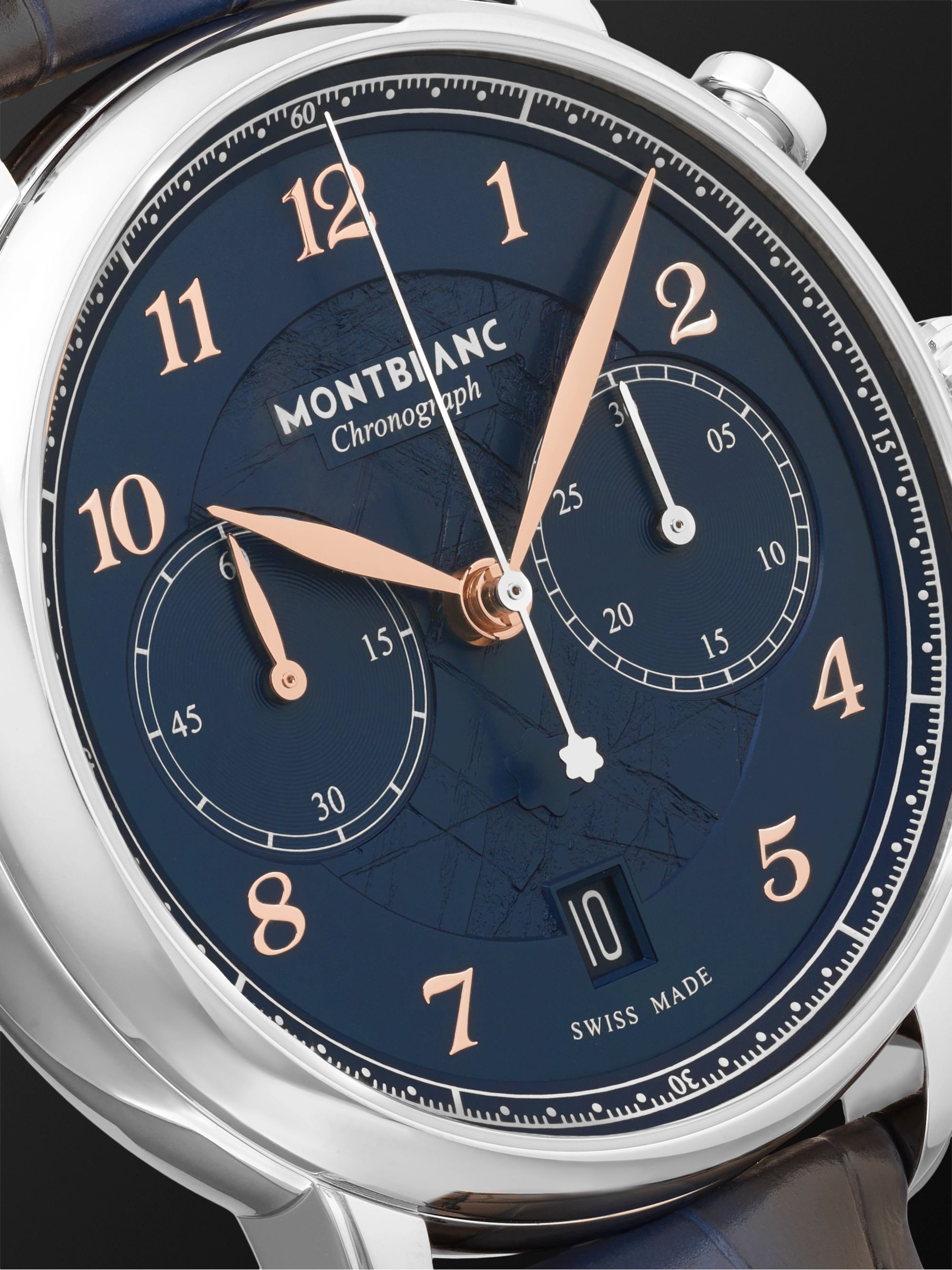 MONTBLANC Star Legacy Limited Edition Automatic Chronograph 42mm Stainless Steel and Alligator Watch, Ref. No. 129626