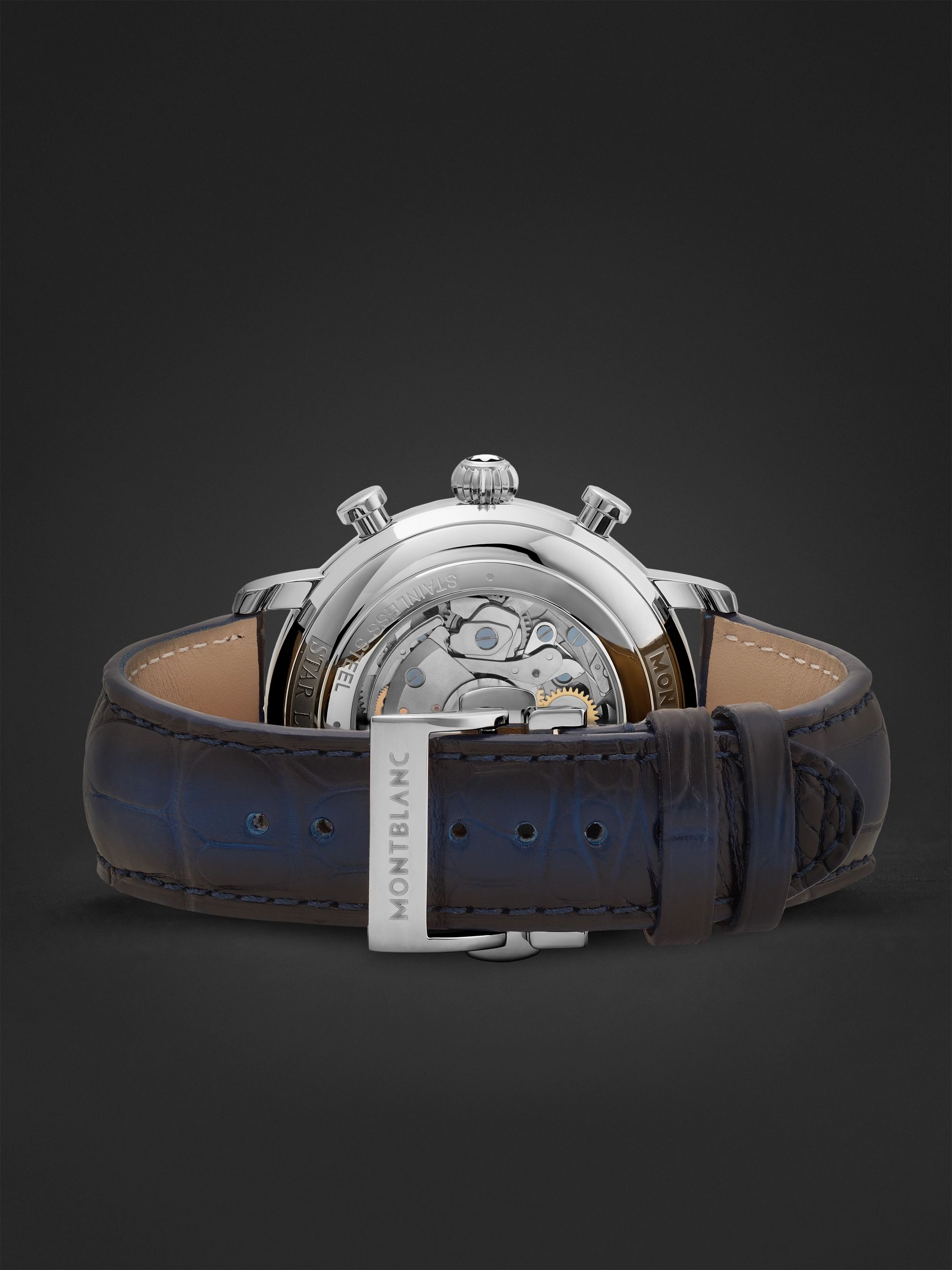 MONTBLANC Star Legacy Limited Edition Automatic Chronograph 42mm Stainless Steel and Alligator Watch, Ref. No. 129626