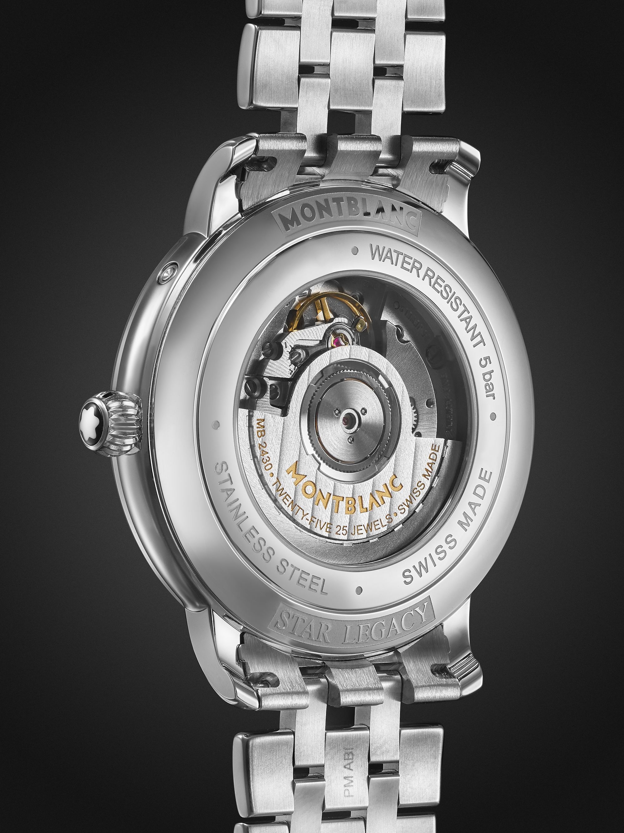 MONTBLANC Star Legacy Full Calendar Automatic Moon-Phase 42mm Stainless Steel Watch, Ref. No. 128677