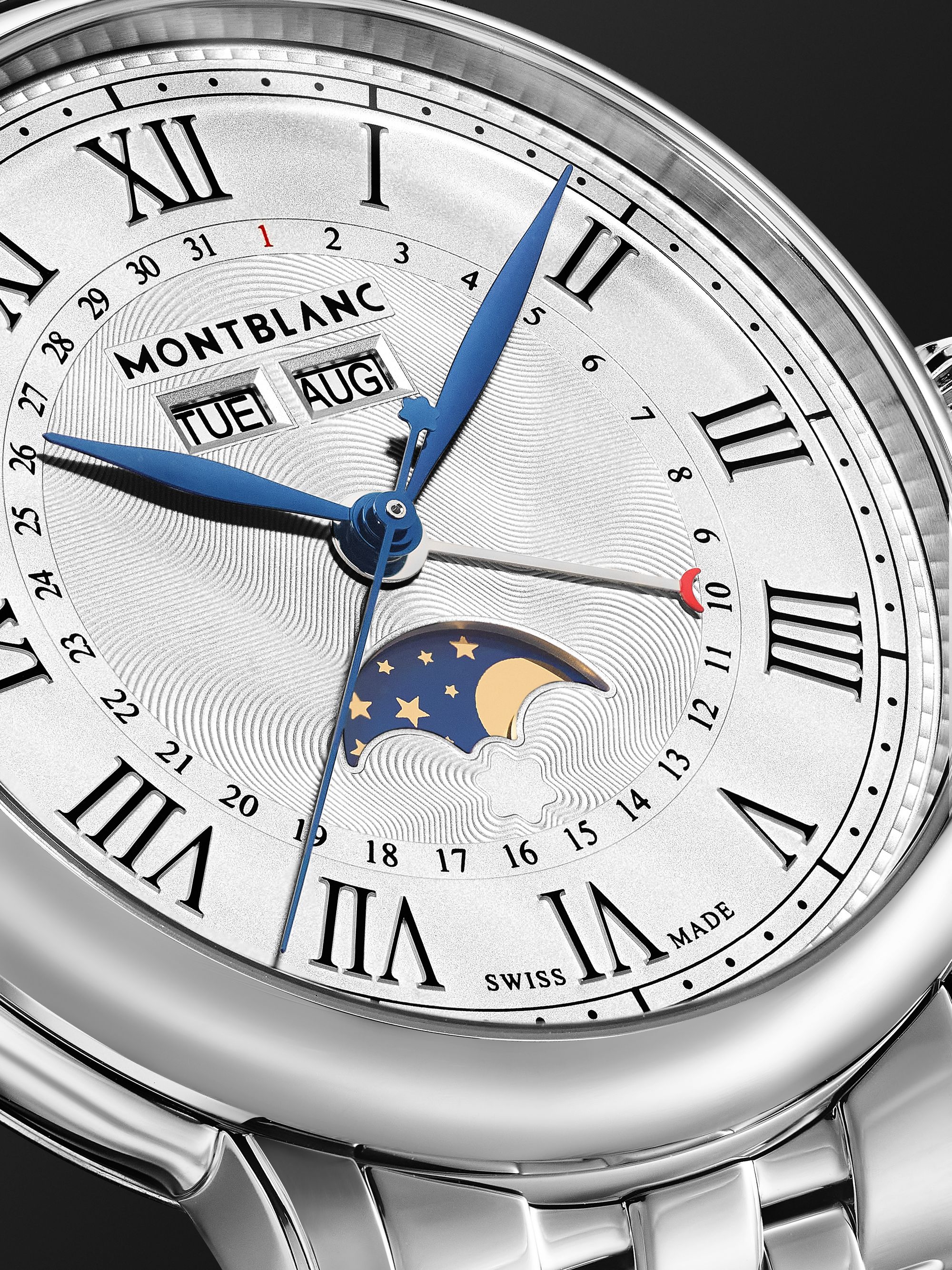MONTBLANC Star Legacy Full Calendar Automatic Moon-Phase 42mm Stainless Steel Watch, Ref. No. 128677
