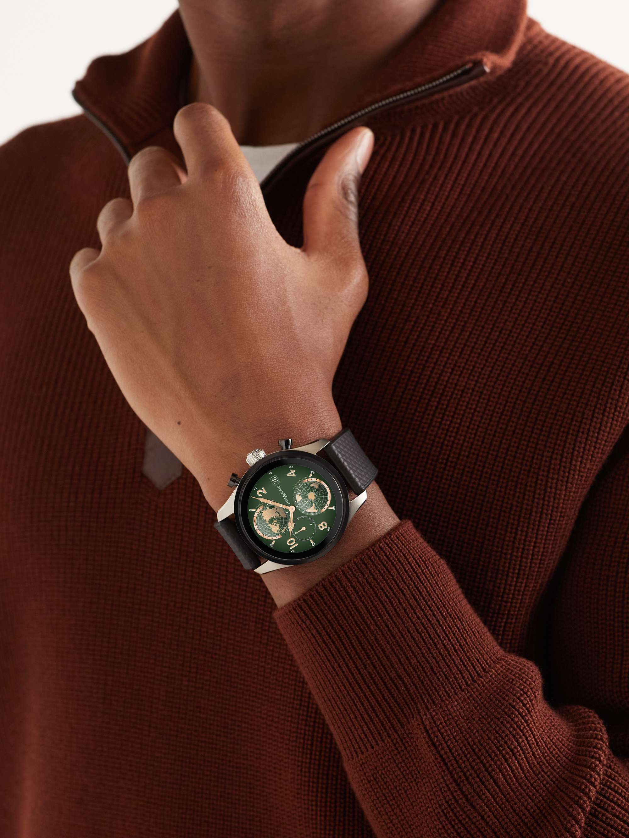 MONTBLANC Summit 3 42mm Blackened Titanium and Rubber Smart Watch 