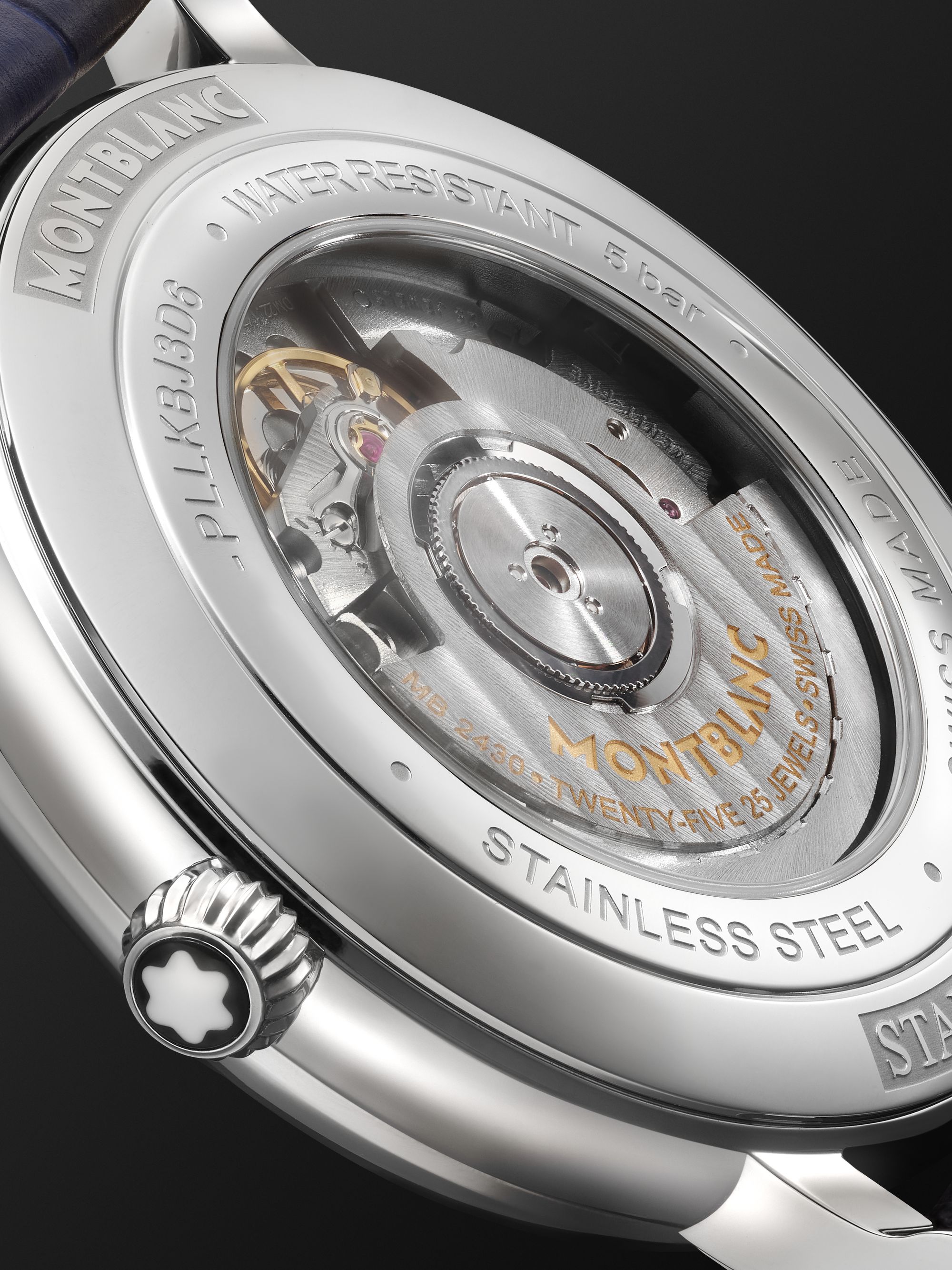 MONTBLANC Montblanc Star Legacy Full Calendar Automatic 42mm Stainless Steel and Alligator Watch, Ref. No. 128676