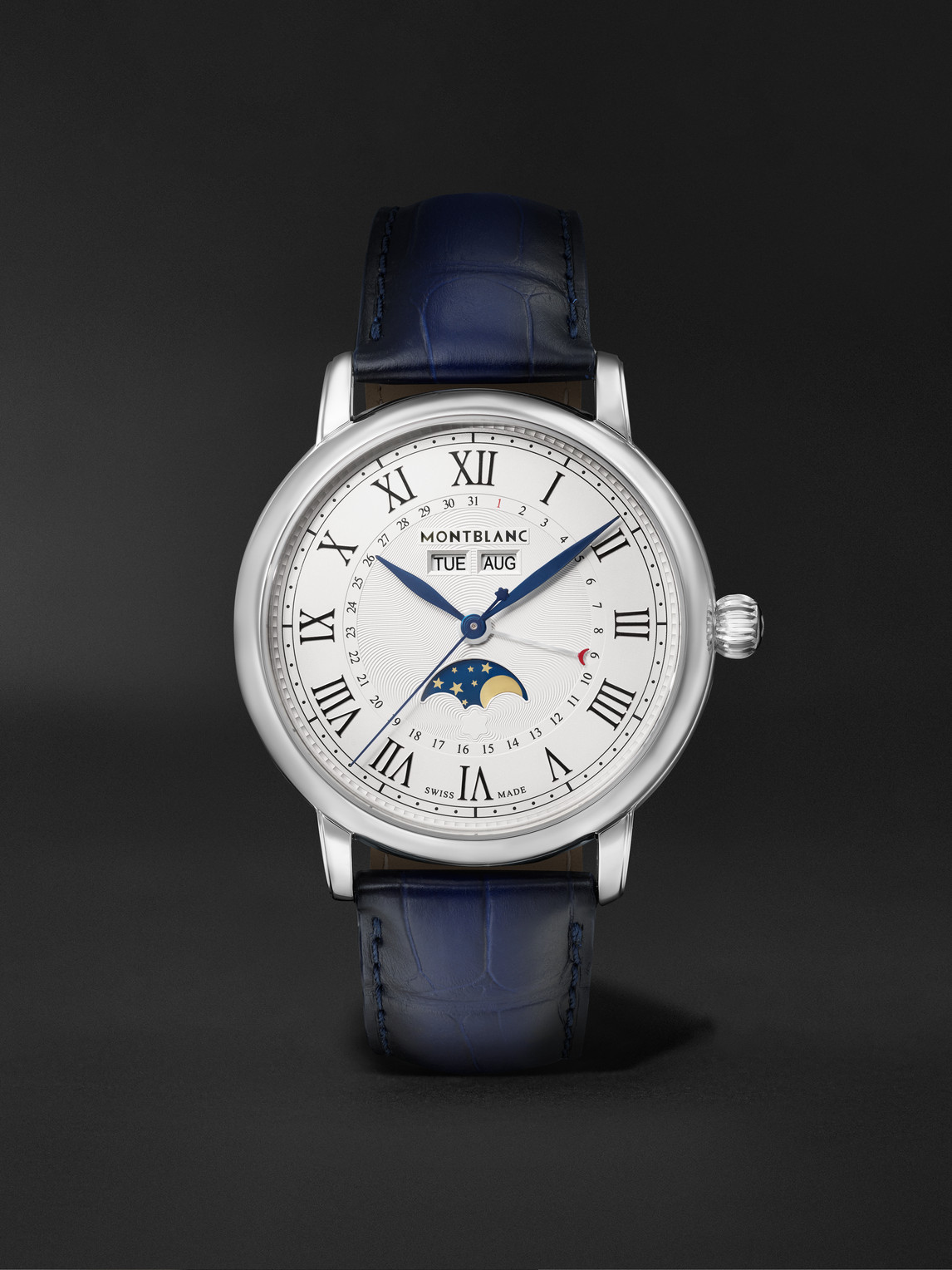 Montblanc Star Legacy Full Calendar Automatic 42mm Stainless Steel and Alligator Watch, Ref. No. 128676