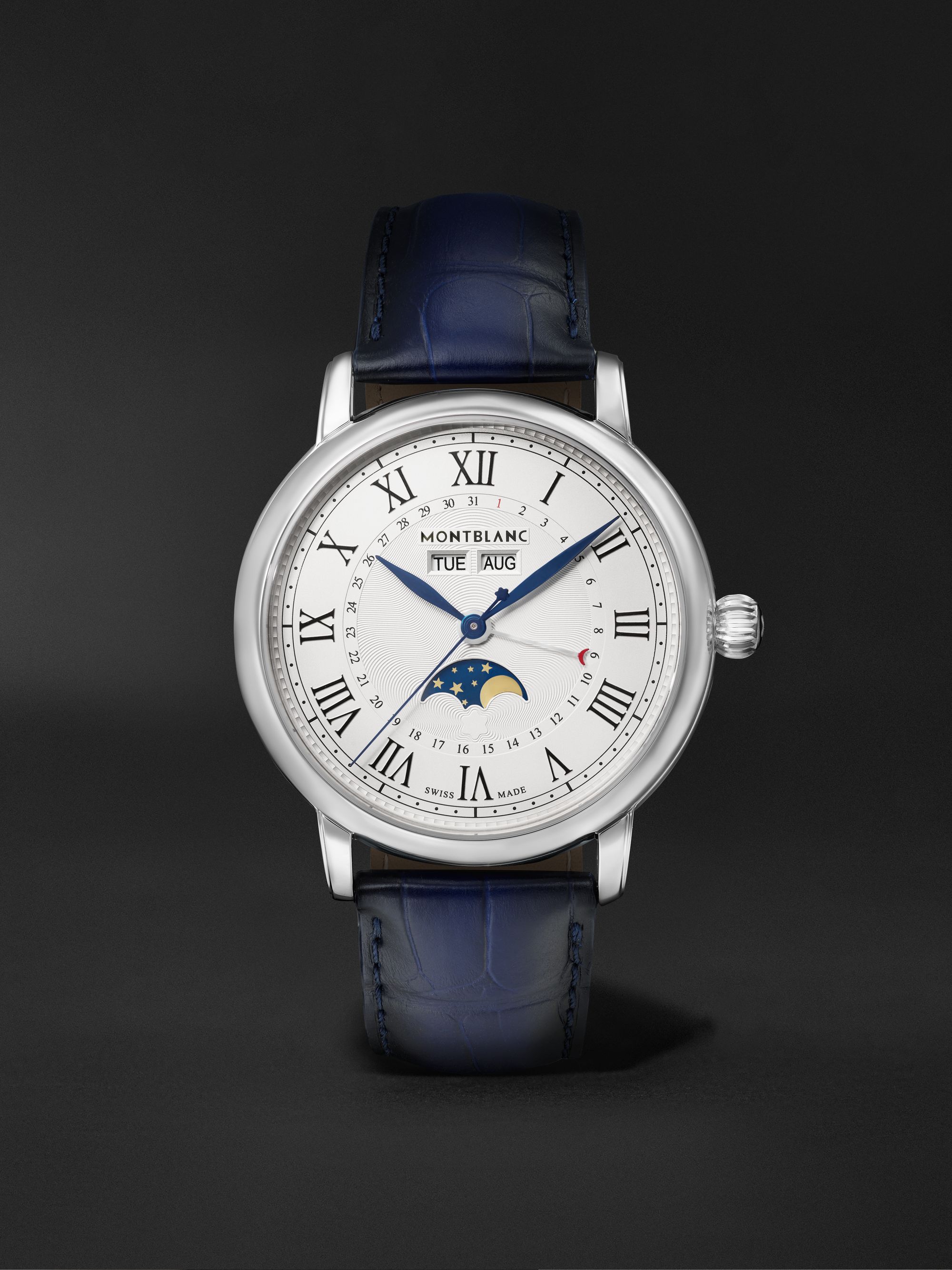 MONTBLANC Montblanc Star Legacy Full Calendar Automatic 42mm Stainless Steel and Alligator Watch, Ref. No. 128676