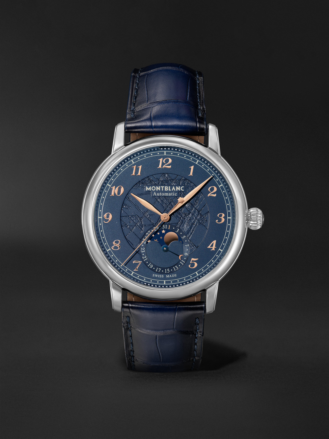Star Legacy Limited-Edition Automatic Moon-Phase Stainless Steel Watch, Ref. 129630