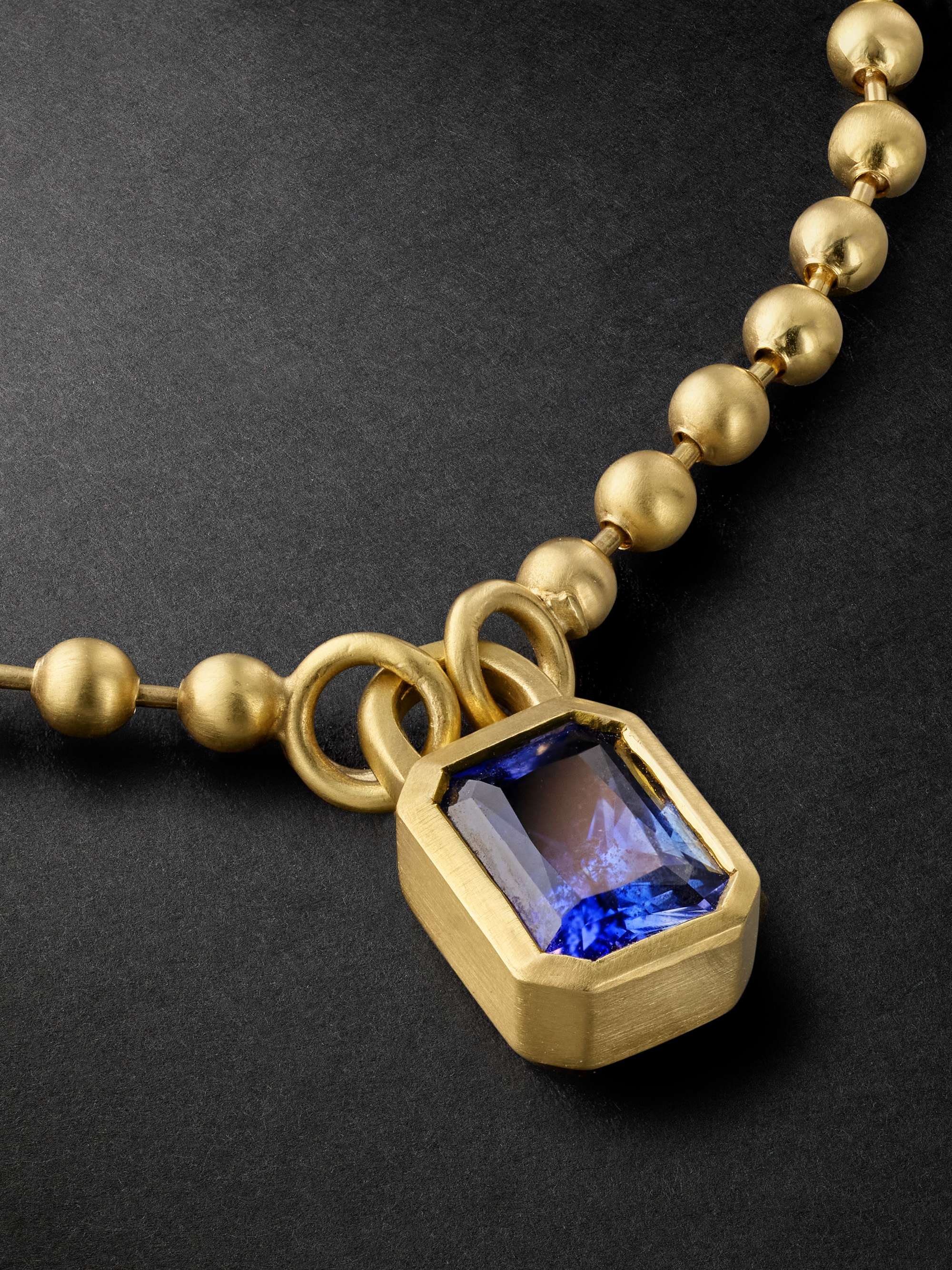 SHOLA BRANSON Ascher 18-Karat Gold Sapphire Necklace